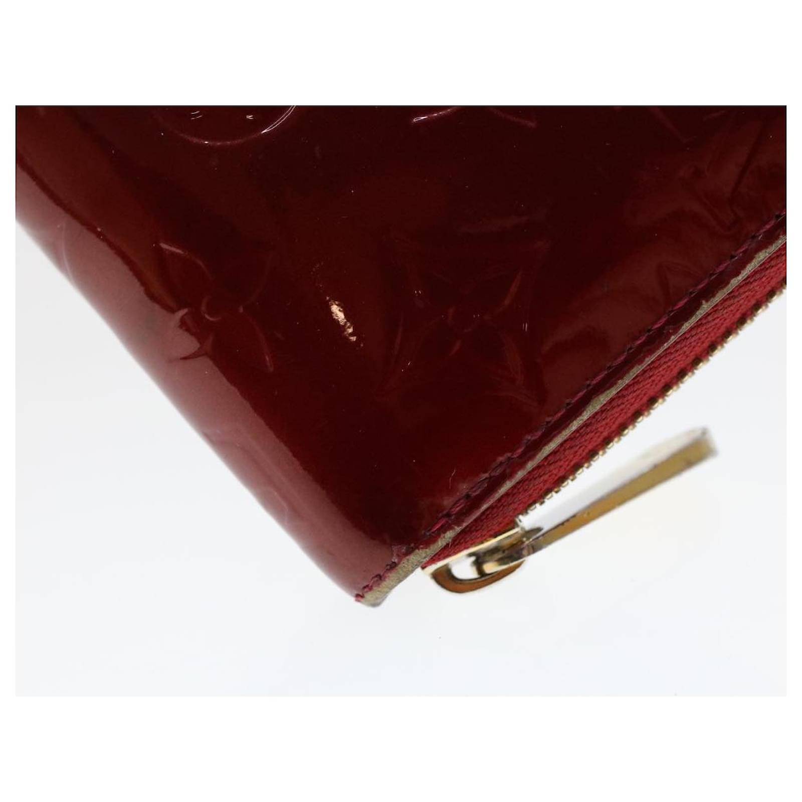 LOUIS VUITTON Monogram Vernis Zippy Wallet Rouge Grunadine M93058 LV Auth  47416 Patent leather ref.987317 - Joli Closet