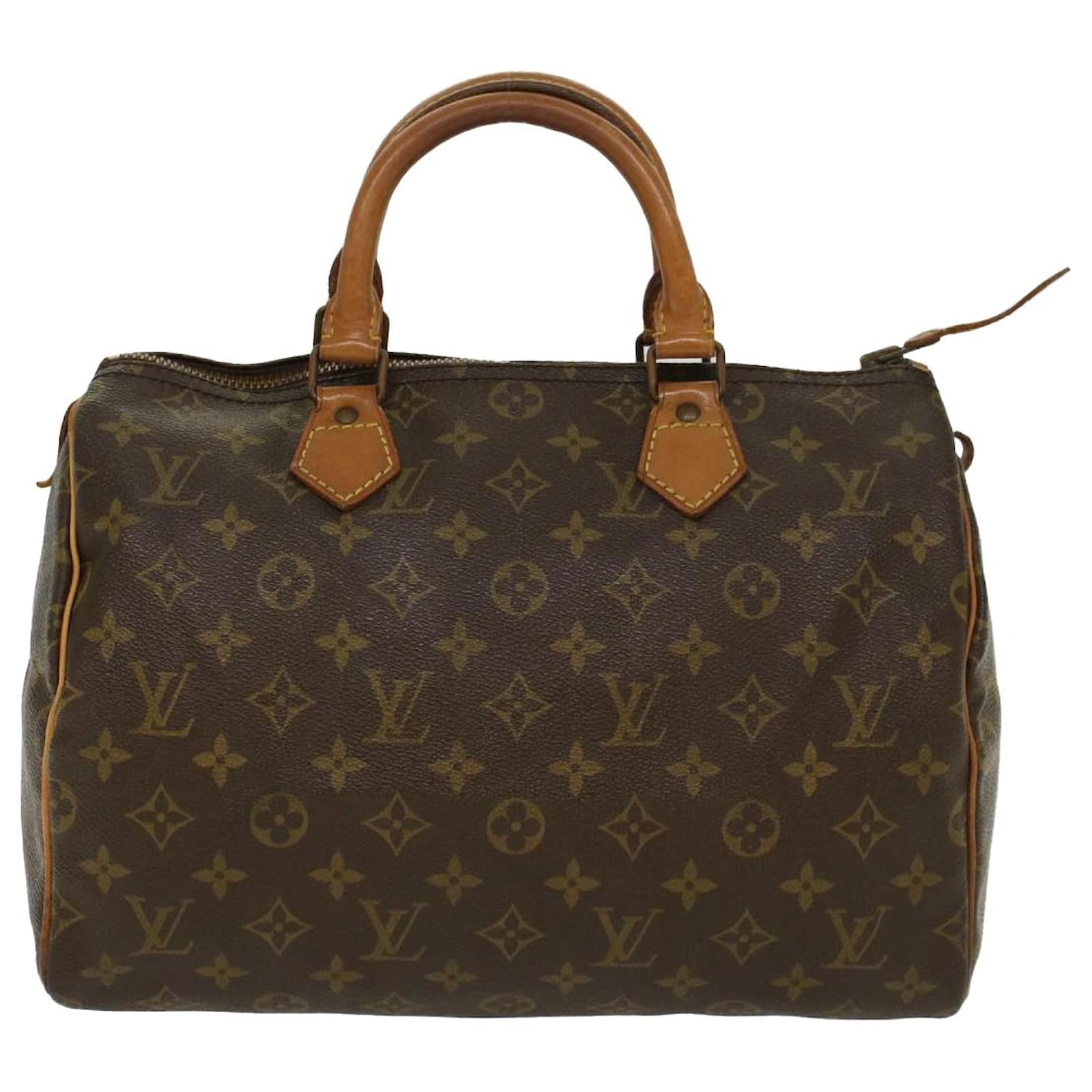 Louis Vuitton Monogram Speedy 30 Hand Bag Vintage M41526 LV Auth