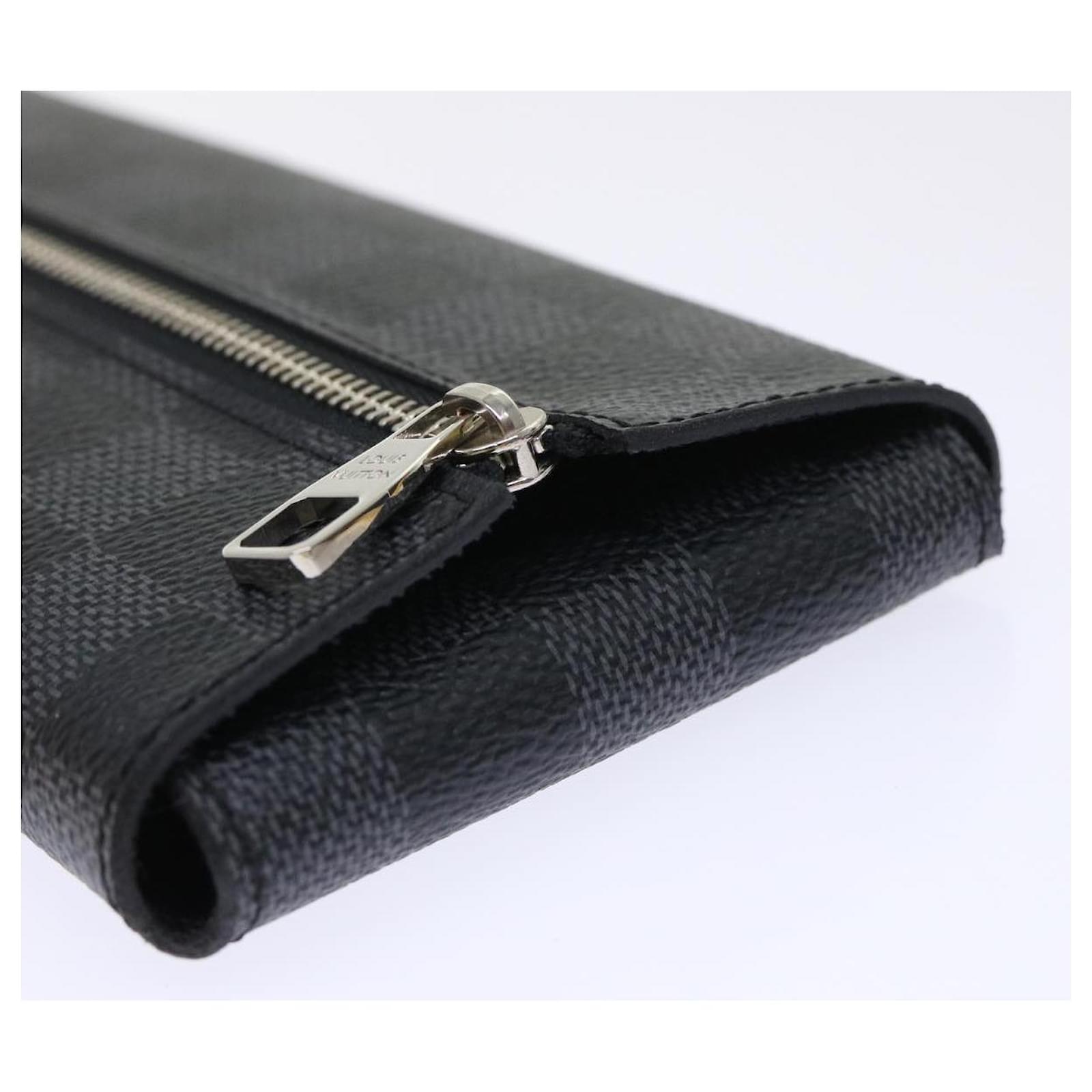 LOUIS VUITTON Damier Graphite Expert Pen Case N63134 LV Auth 47218a  ref.987402 - Joli Closet