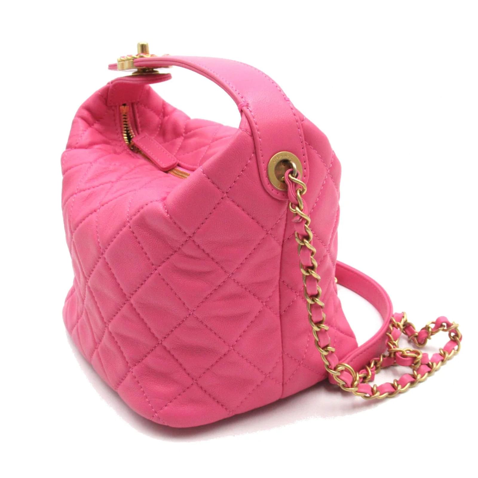 Chanel Small Perfect Meeting Hobo AS1745 Pink Leather Lambskin ref