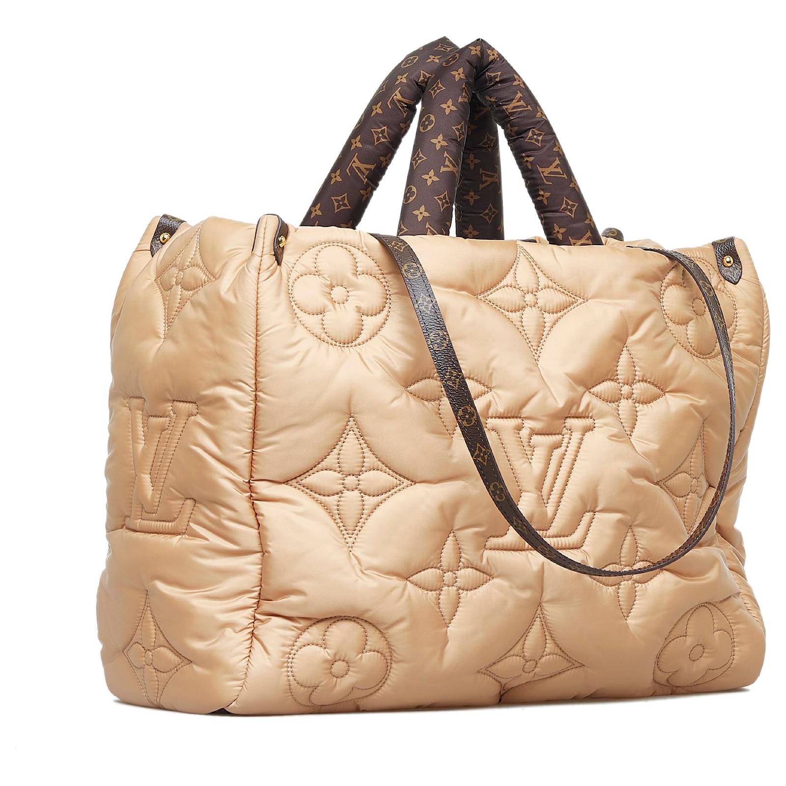 Louis Vuitton Beige And Brown Monogram Econyl Nylon OnTheGo GM