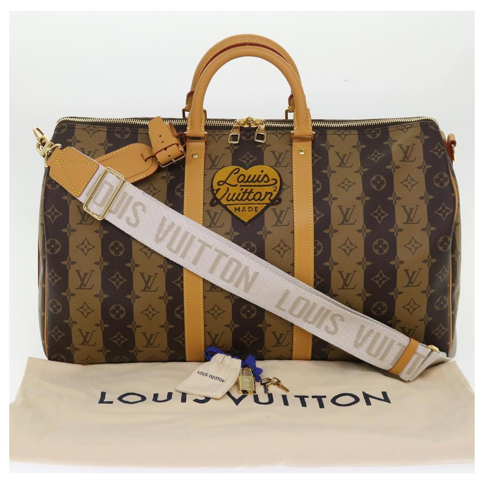 Louis Vuitton Keepall Bandouliere 50 BostonBag Monogram Prism M53271 New  Auth