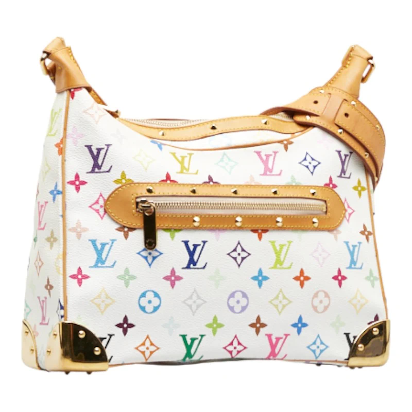 LOUIS VUITTON Monogram Multicolor Boulogne Shoulder Bag Black M92638 Auth  23547A