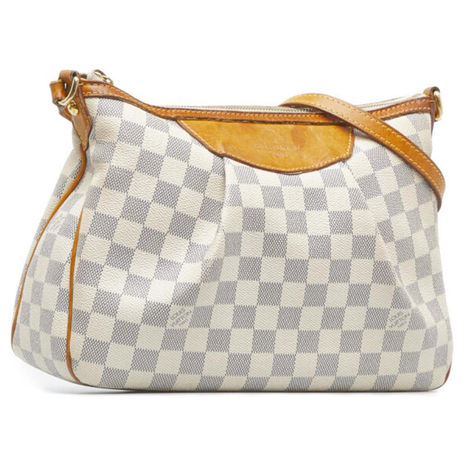 Siracusa cloth handbag Louis Vuitton White in Cloth - 25855914