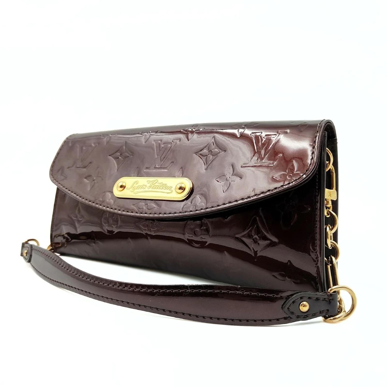 LOUIS VUITTON BURGUNDY SUNSET BOULEVARD CLUTCH