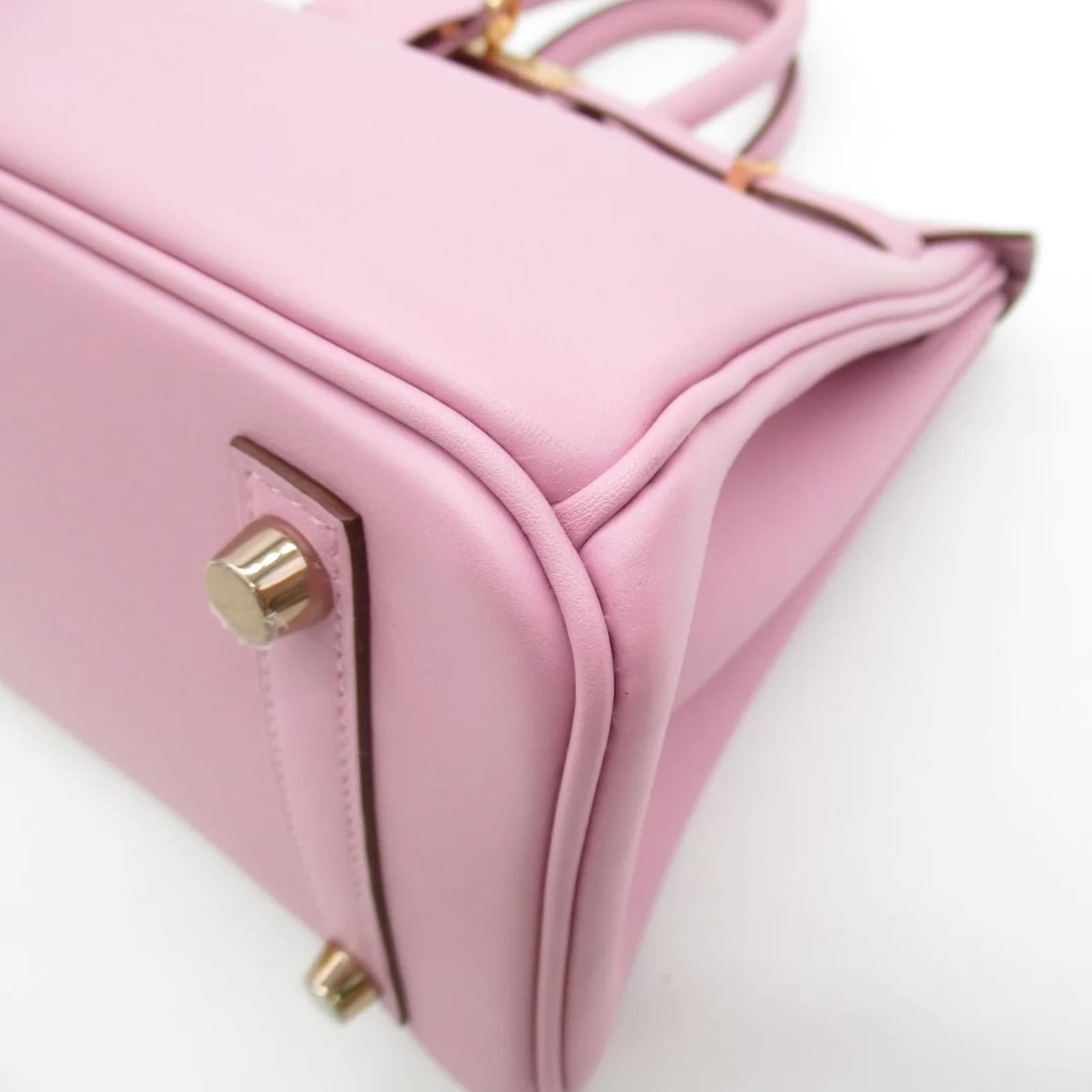 Hermès Swift Birkin 25 Pink Leather Pony-style calfskin ref