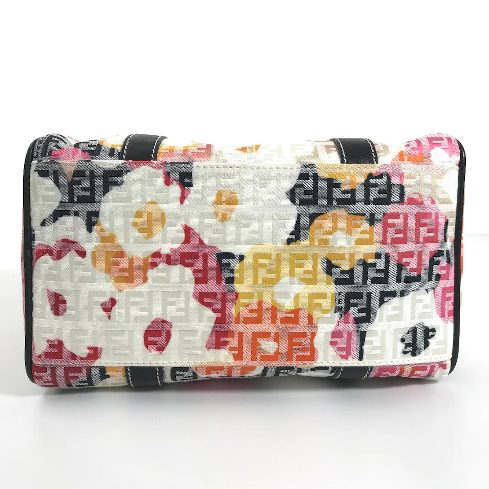 Fendi Zucchino Floral Canvas Boston Bag 8BL068 Multiple colors