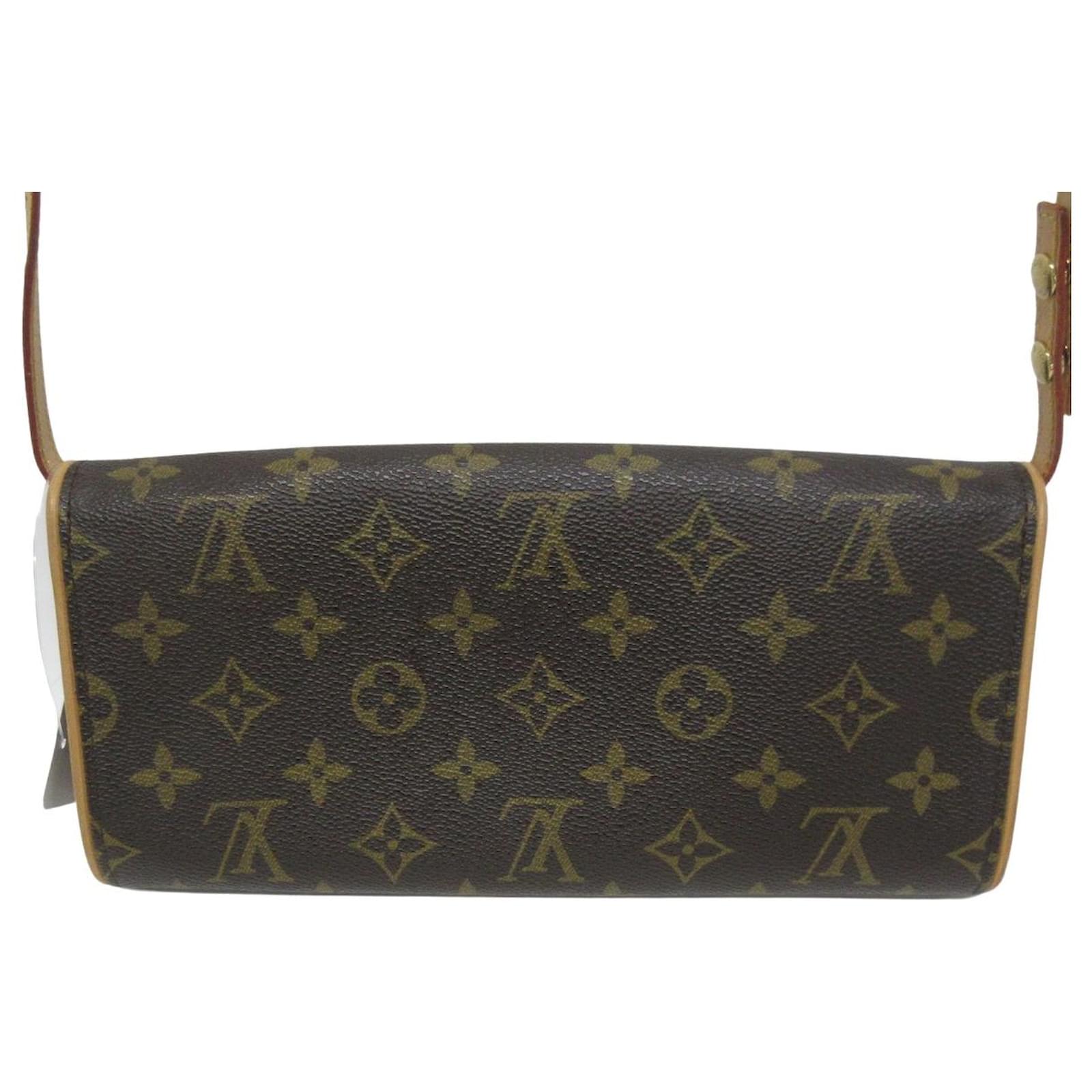 Louis Vuitton Pochette Twin GM Brown Cloth ref.990132 - Joli Closet