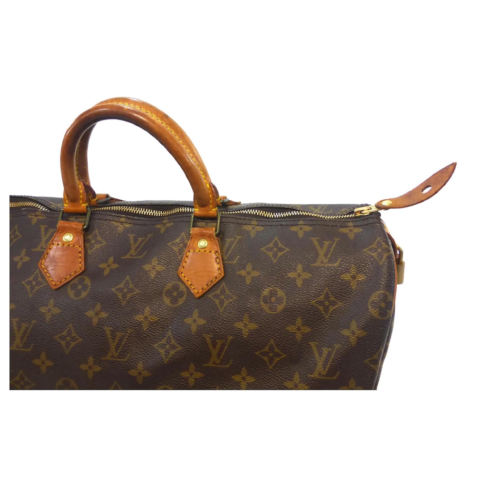 Louis Vuitton Speedy 40 Monogram-VI873 Brown Leather ref