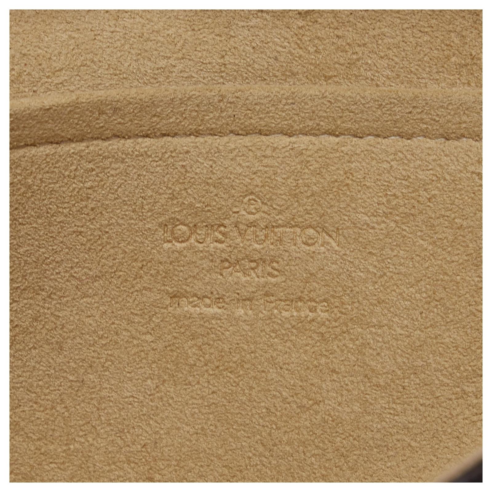 Louis Vuitton Brown Monogram Pochette Twin GM Leather Cloth ref