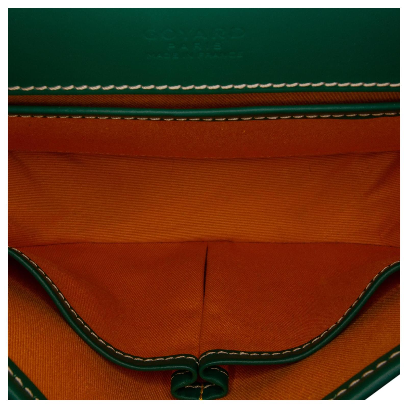 Goyard Green Goyardine Belvedere PM Cloth Cloth ref.991007 - Joli