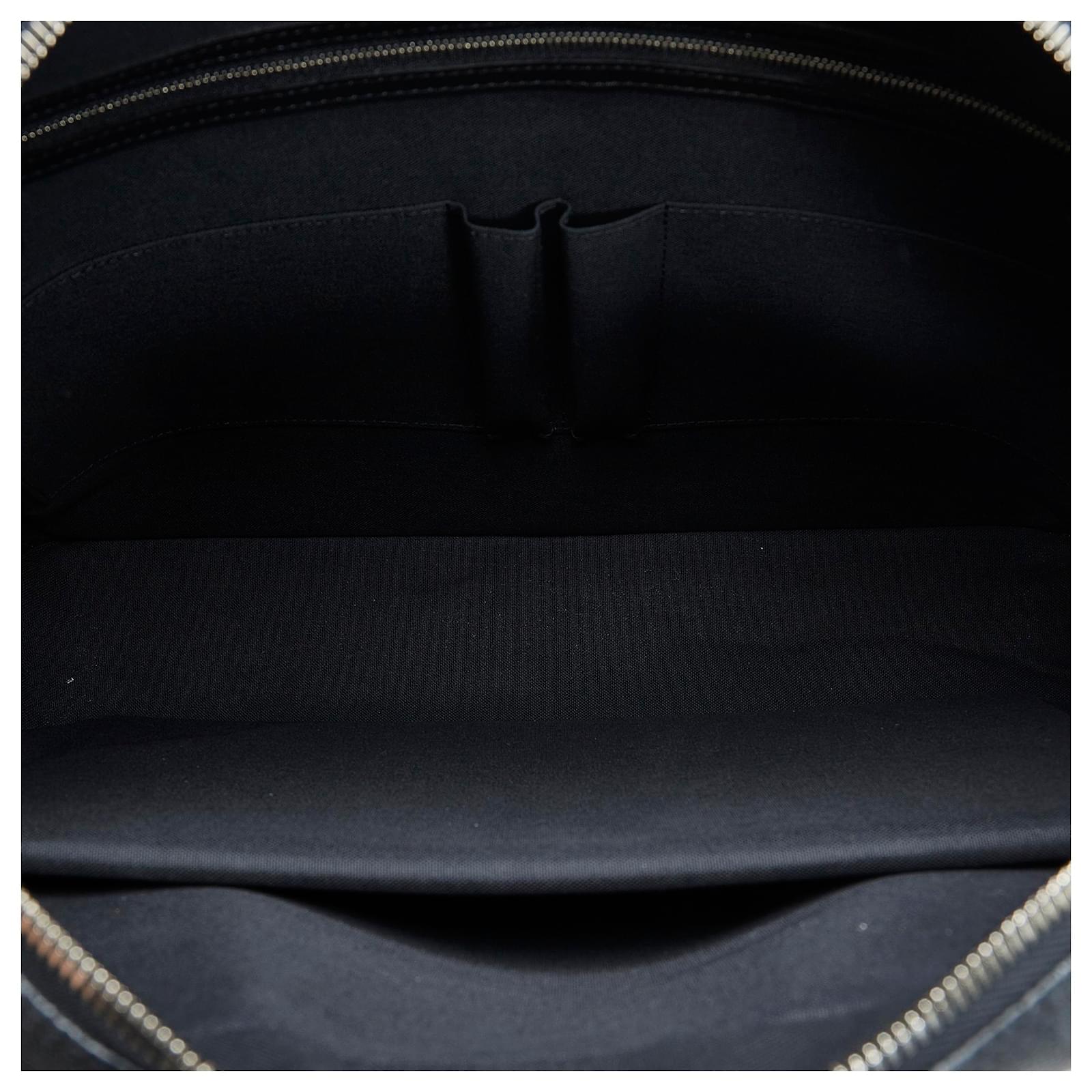 Pre-owned Louis Vuitton Black Damier Graphite Porte Documents Voyage Pm