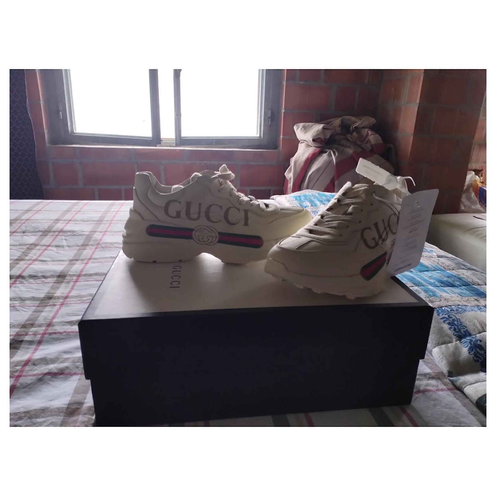 Gucci Rhyton Pre-Fall Collection 2018 Beige Leather