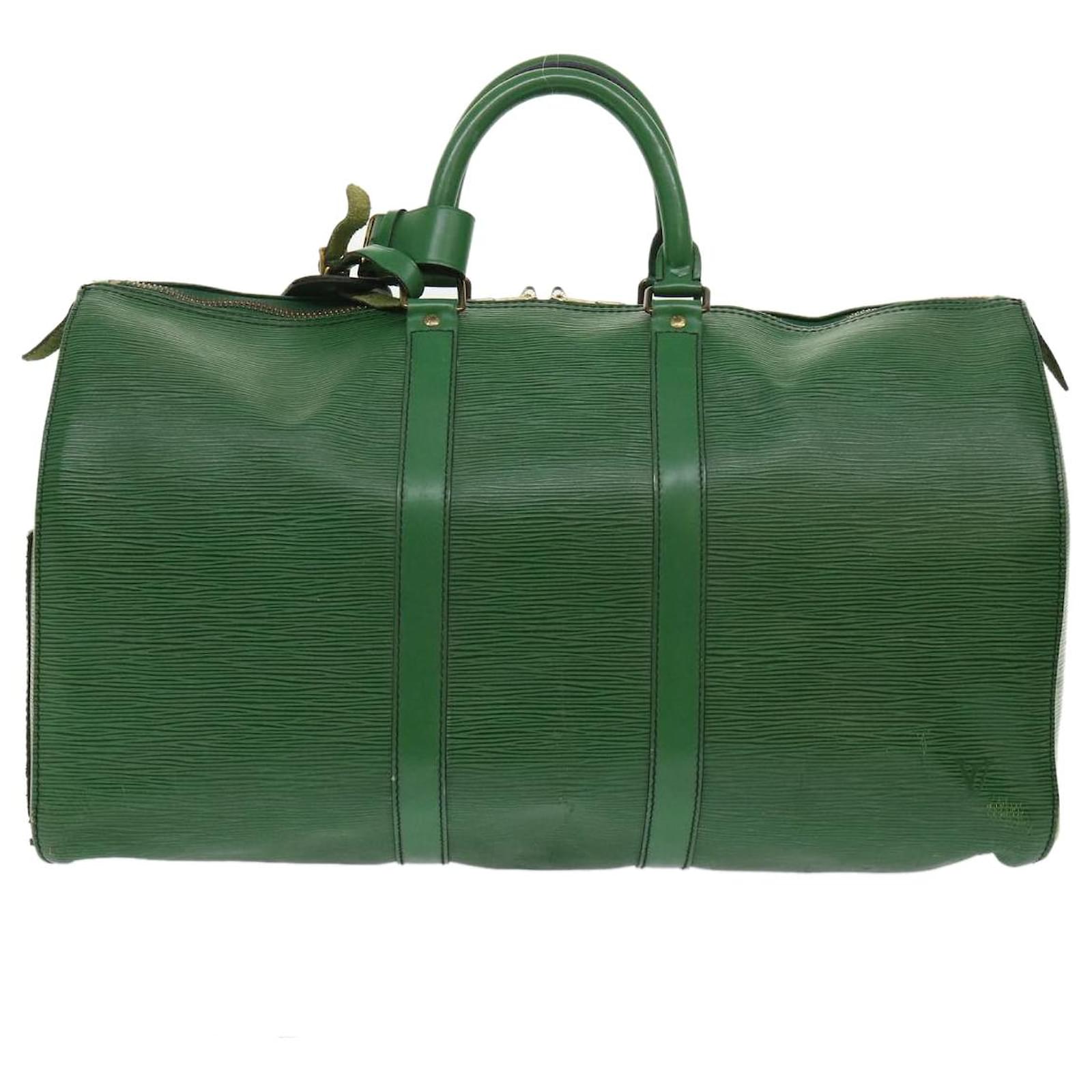 Louis Vuitton Vintage Louis Vuitton Keepall 45 Green Epi Leather