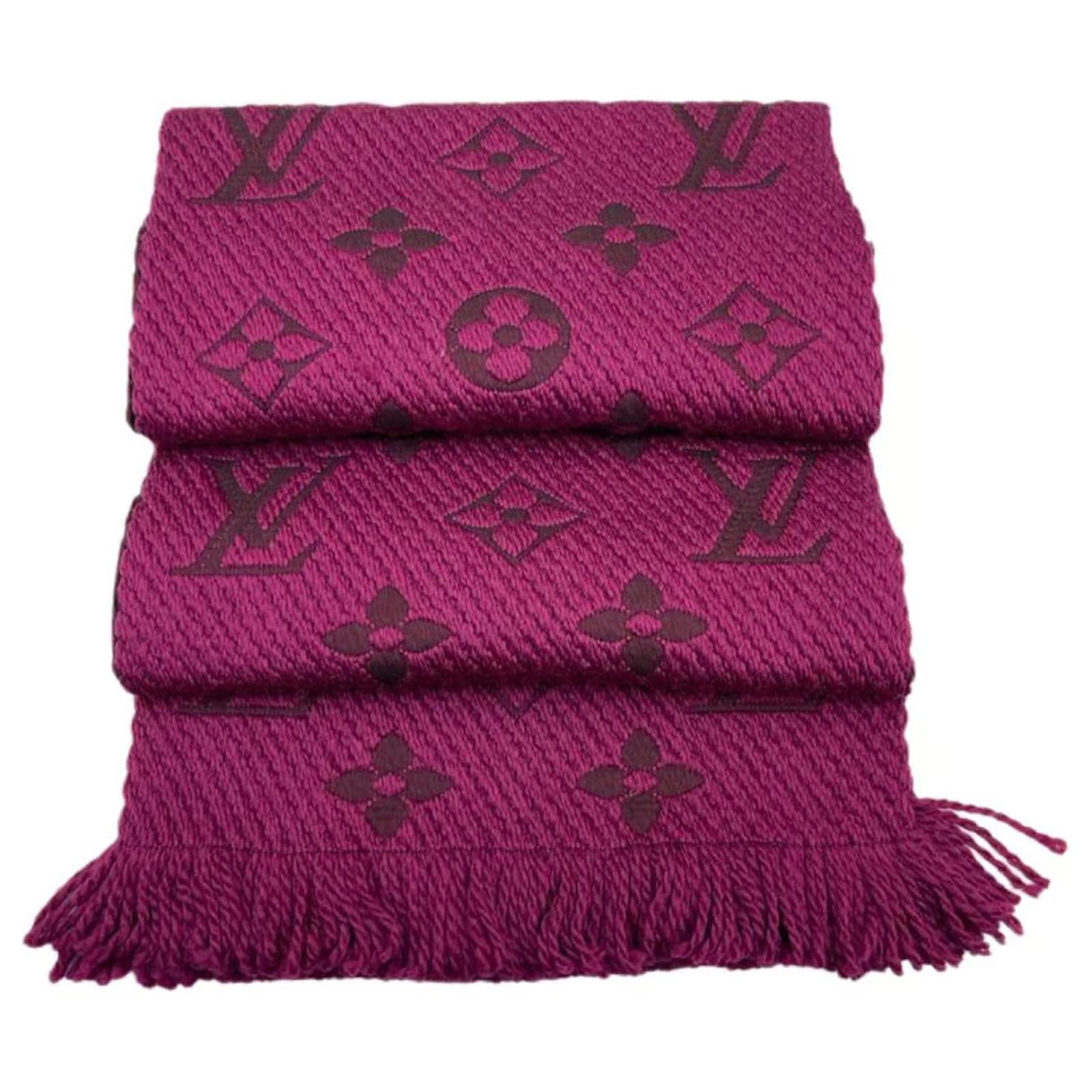 Vintage Louis Vuitton Logomania Silk & Wool Scarf on SALE