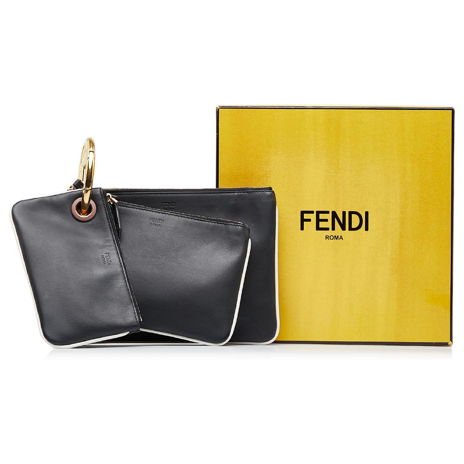 Fendi 1974 FF Calf Wallet On Chain