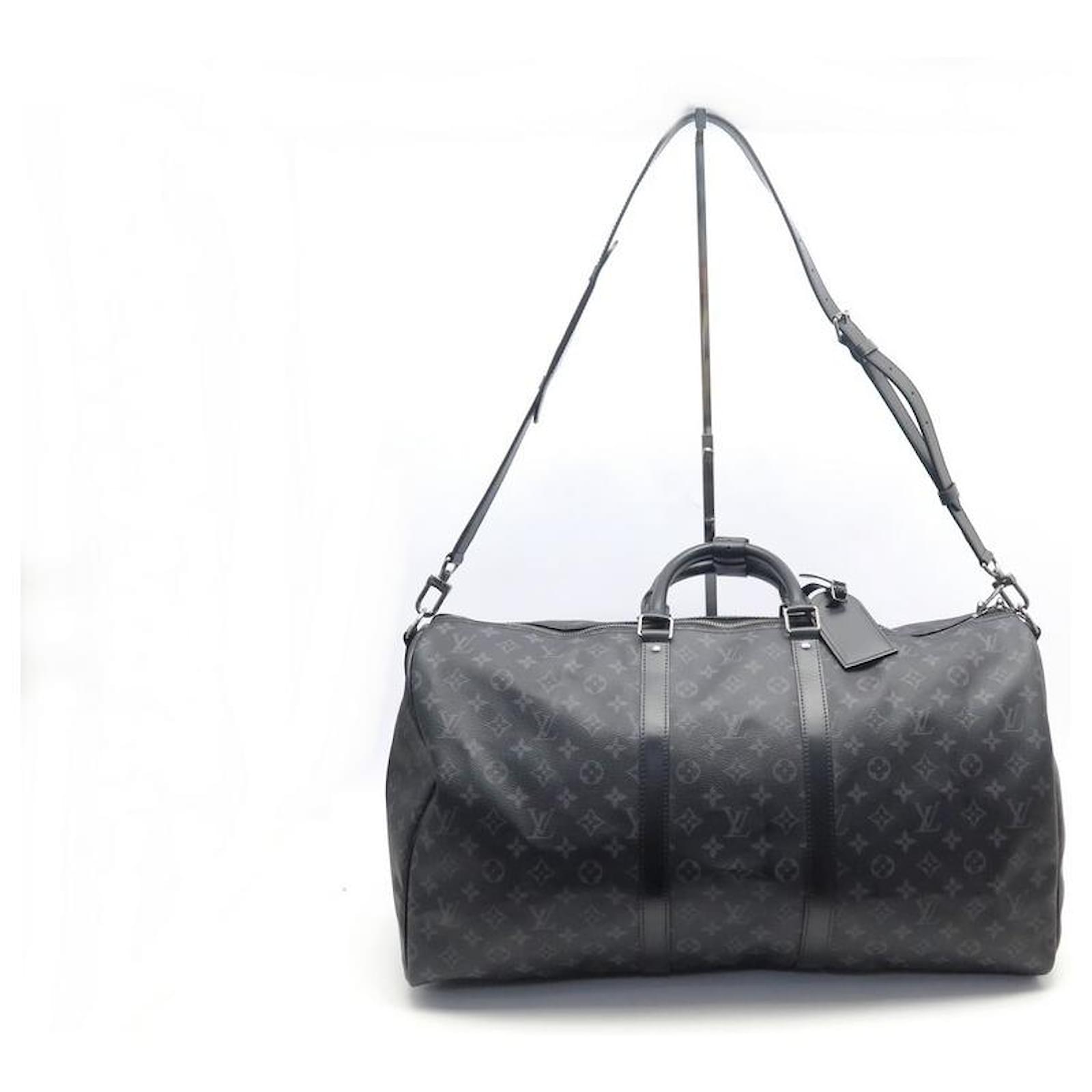 NEW LOUIS VUITTON KEEPALL TRAVEL BAG 55 NEW BAG CHECKERED GRAPHITE CANVAS  Grey Cloth ref.902070 - Joli Closet