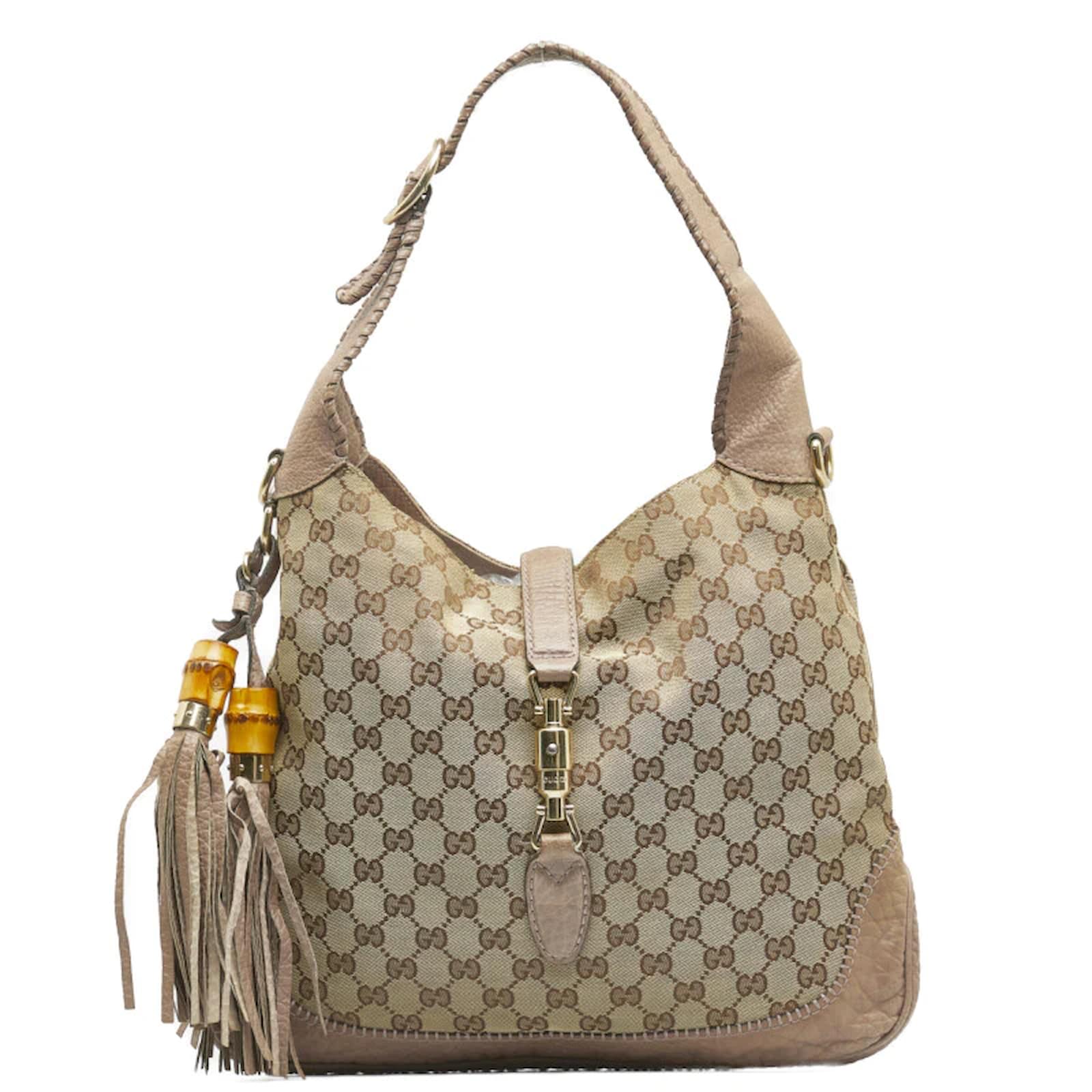 バッグ GUCCI hand bag Jackie Canvas beige GUCCI Jackie 1961 Small GG Supreme Canvas Beige Shoulder Bag