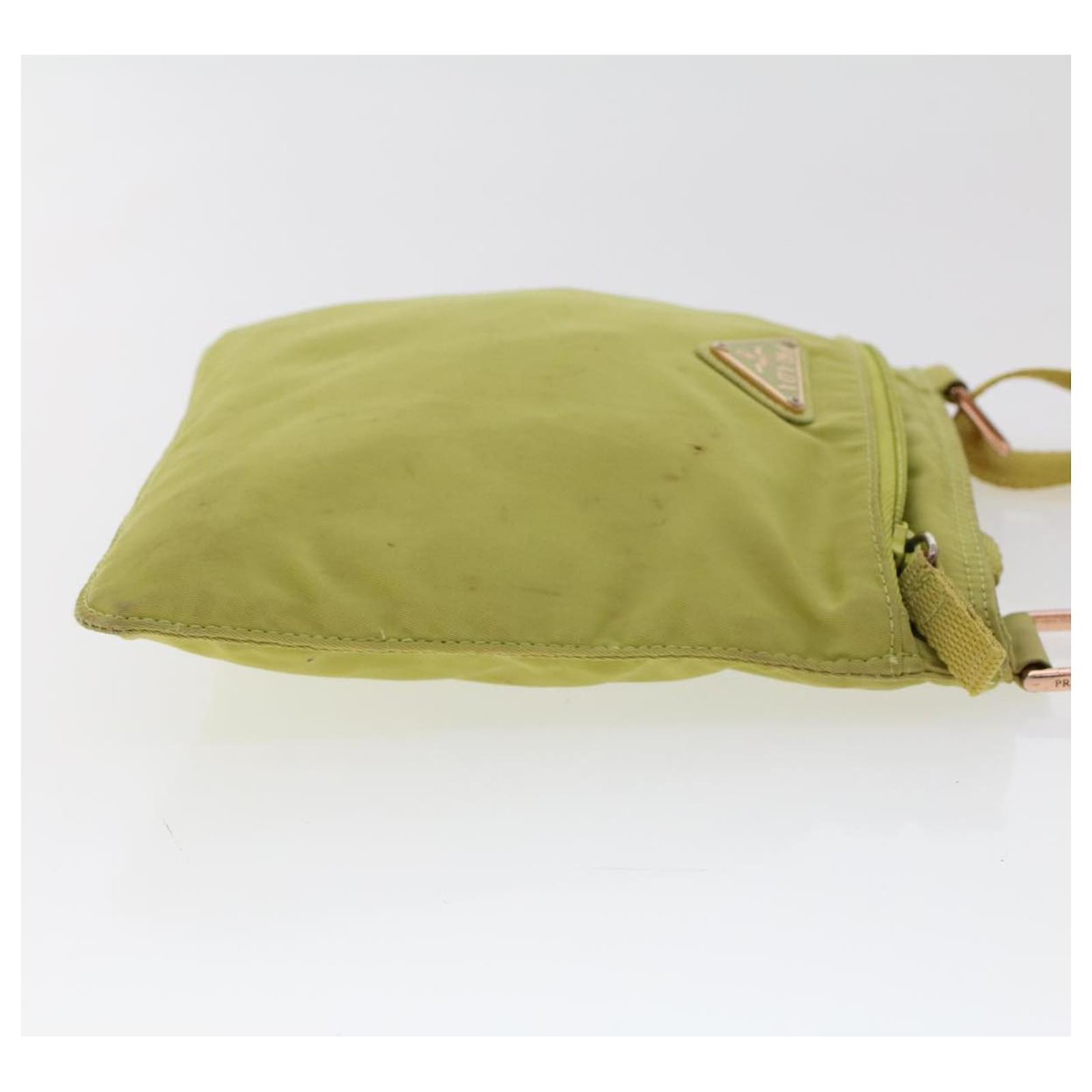 Lime green prada outlet bag