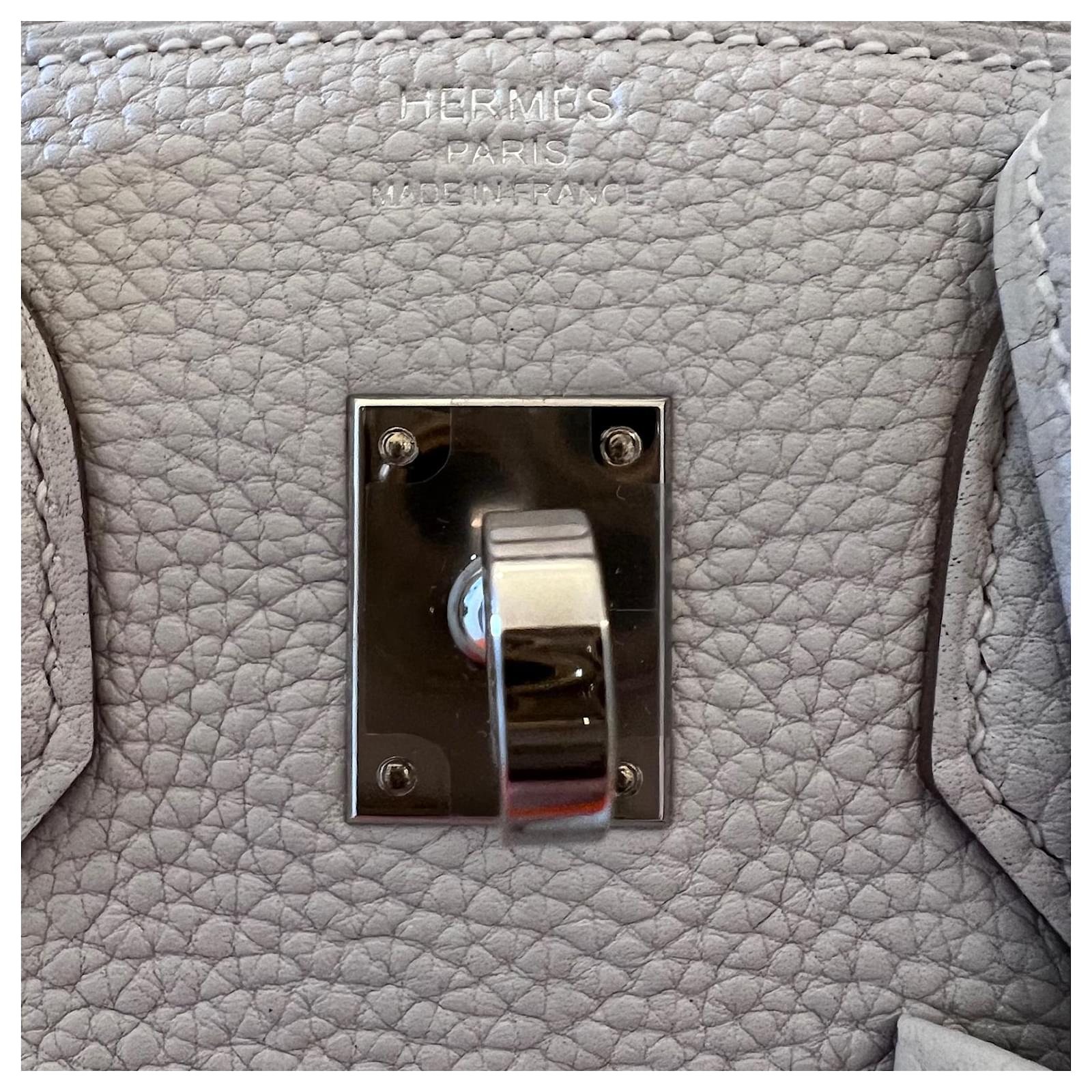Hermès Birkin 25 beautiful new pale gray Togo Grey Leather ref