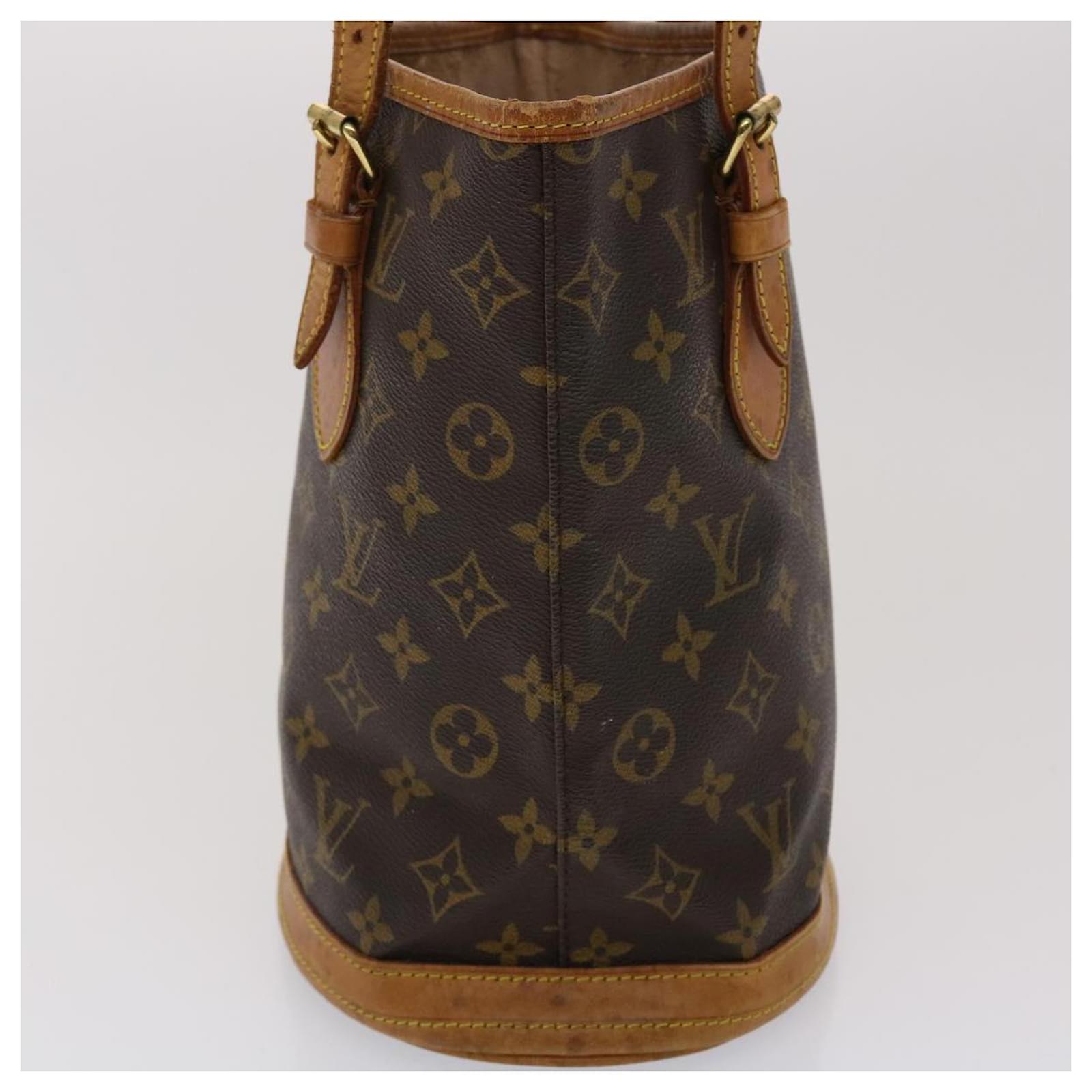 Louis Vuitton Monogram Petite Bucket M42238 Brown Cloth ref