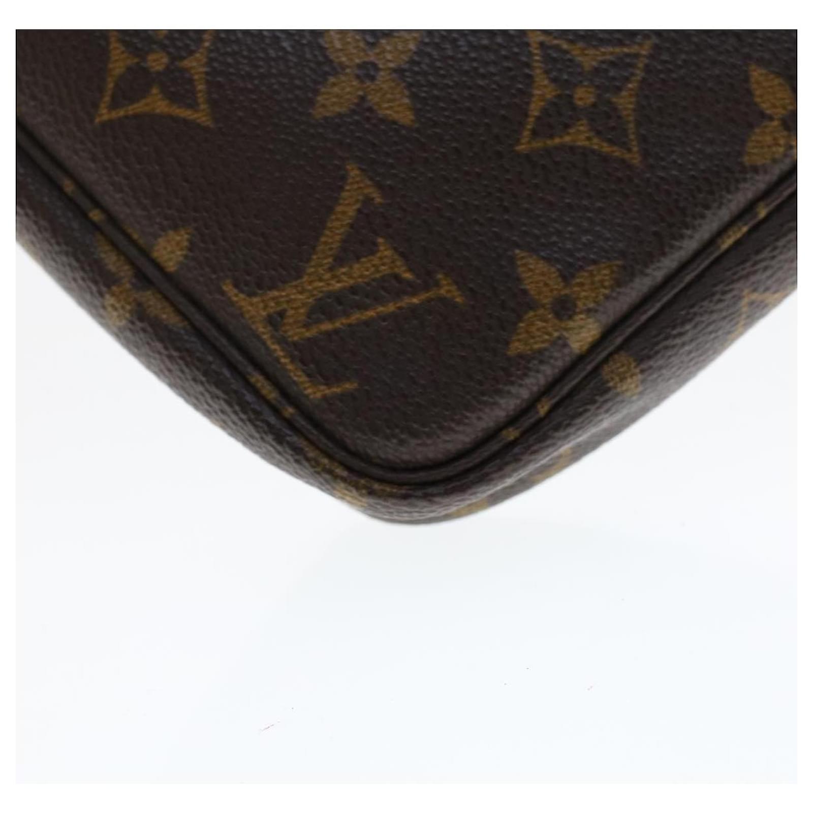 LOUIS VUITTON Eclipse Glaze Pochette Cosmos Clutch Bag M63373 LV Auth 30484A