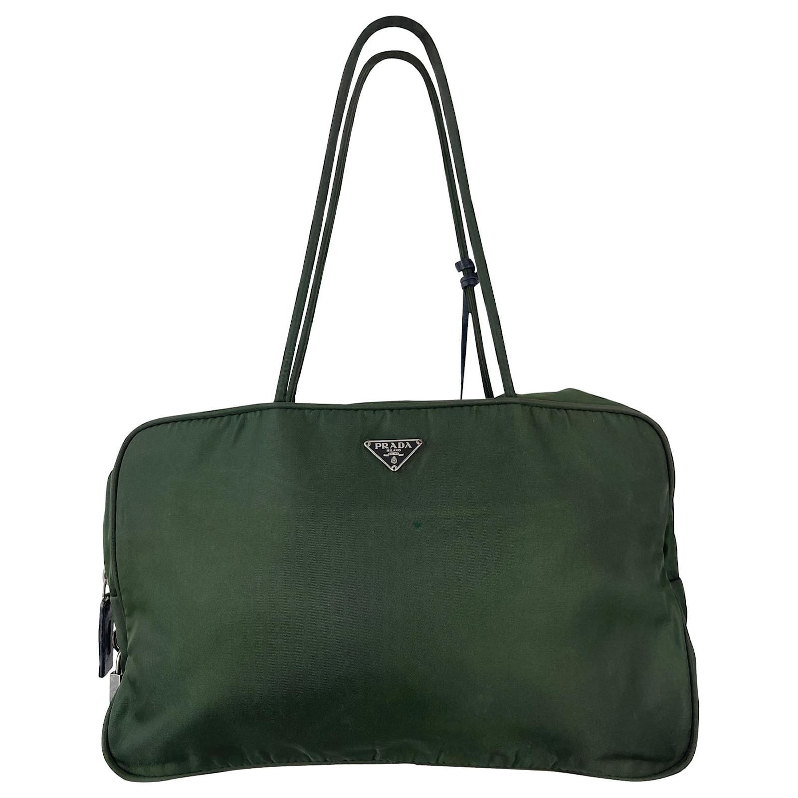 Prada olive green online bag