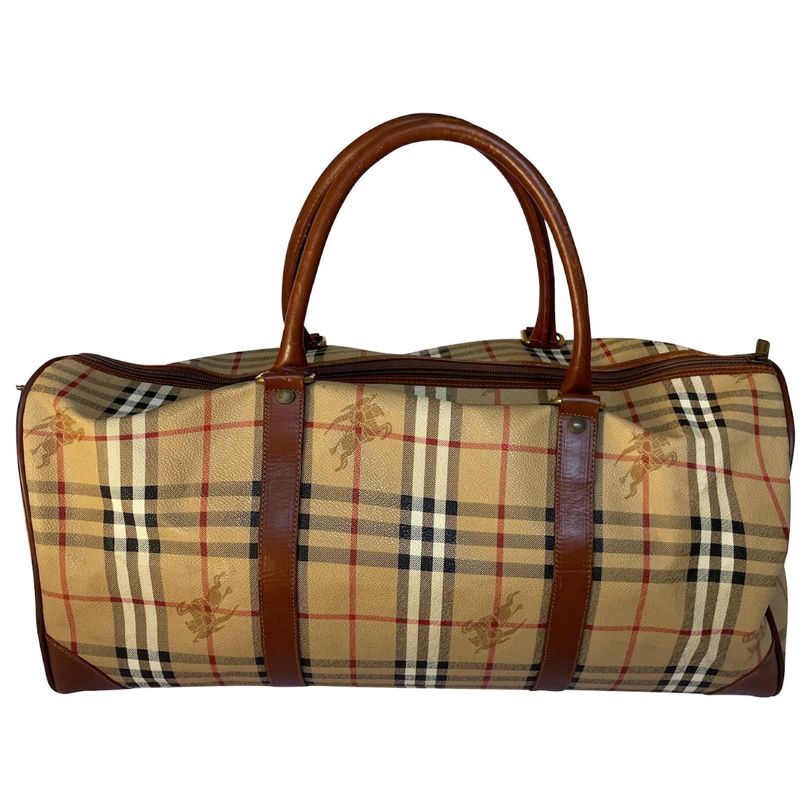Authentic Vintage Burberry Nova Check Tote Handbag Multiple colors
