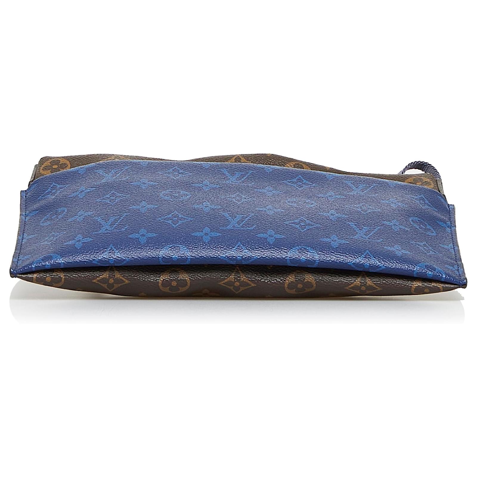 Louis Vuitton Pouch Outdoor Monogram Pacific Small Brown/Blue in Canvas  with Red - US