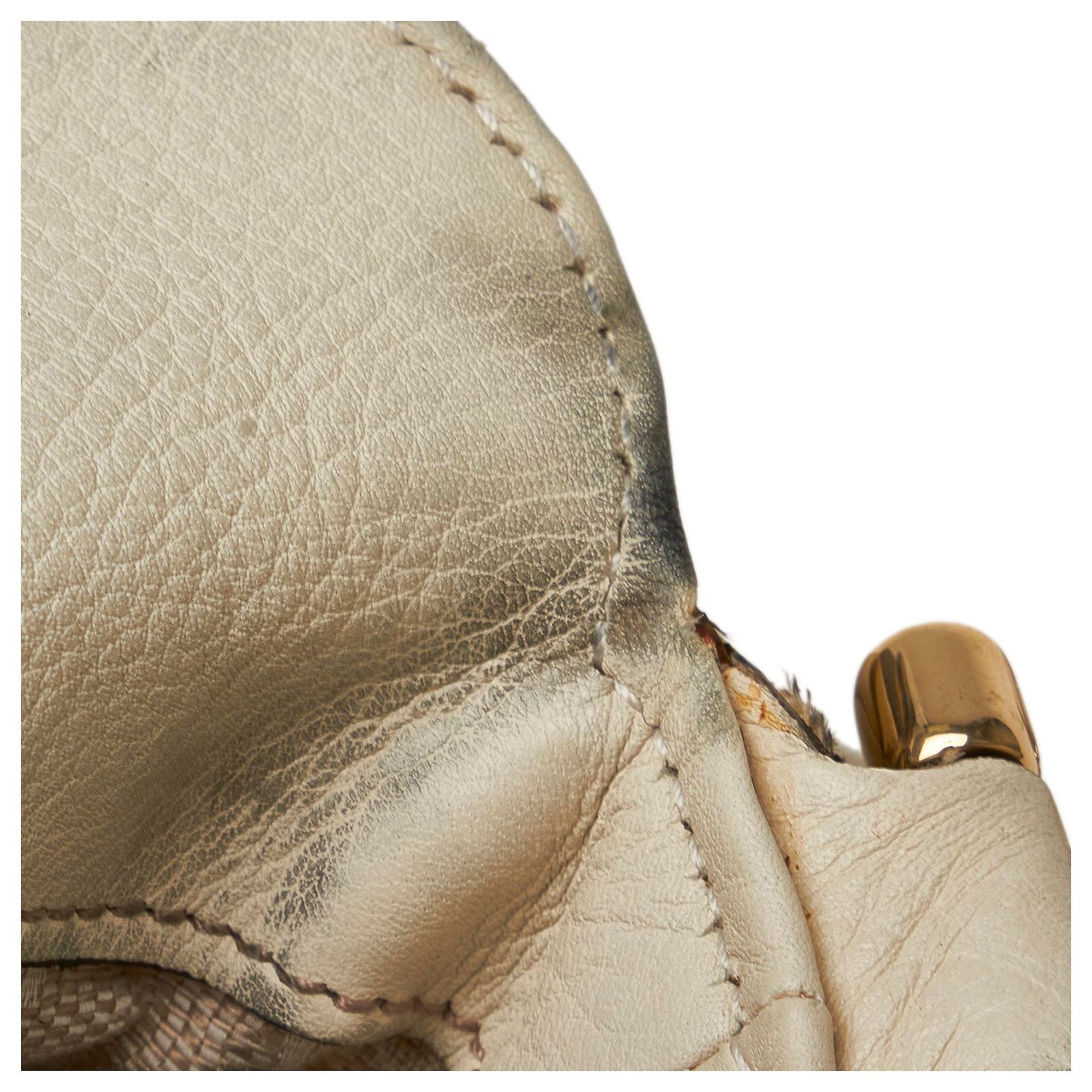 Gucci White Bamboo Diana Satchel Leather Pony-style calfskin ref.994146 ...