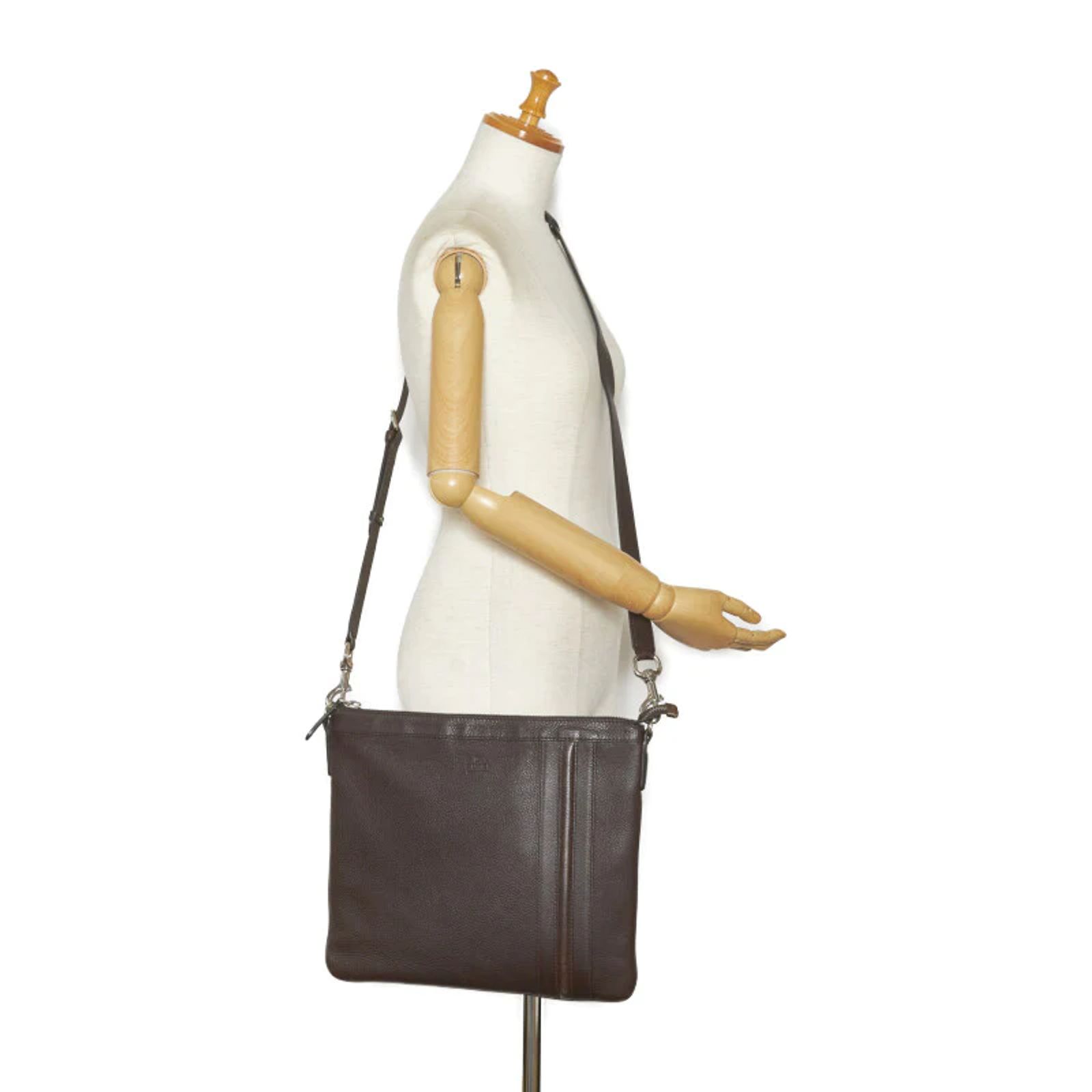Gucci Leather Crossbody Bag 233329 Brown Pony-style calfskin ref ...
