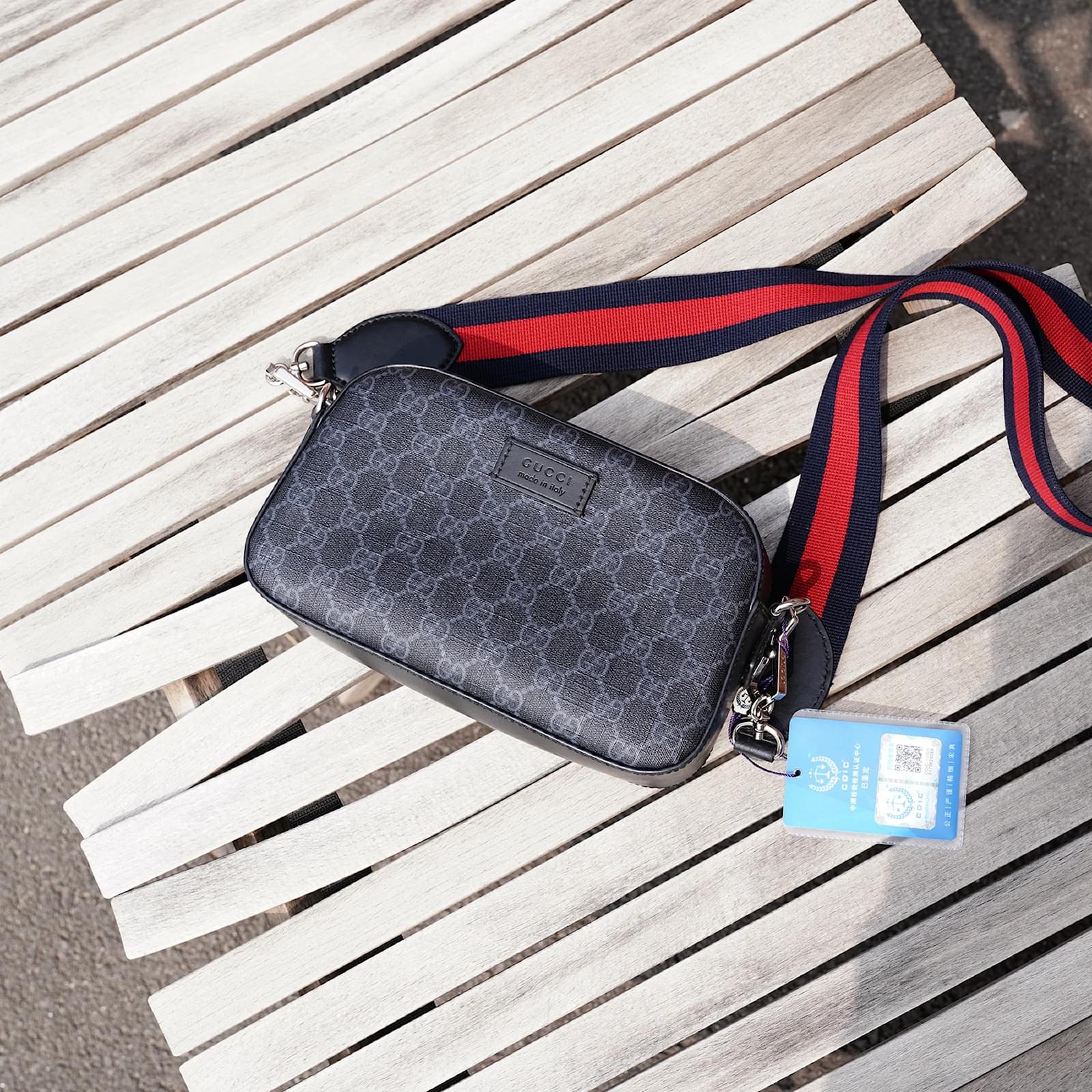 Gucci GG Supreme Crossbody Bag 574886 Grey Cloth ref.994377