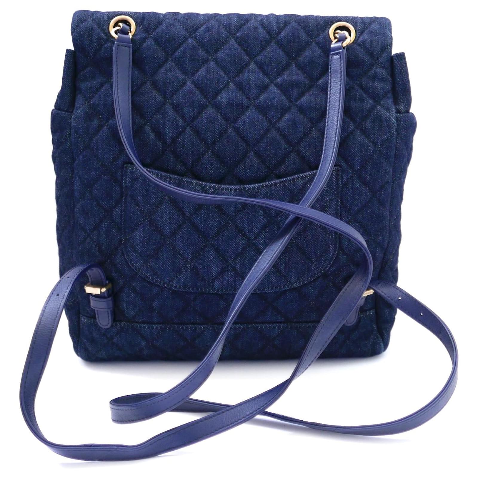 Chanel Urban Spirit Backpack Dark Blue Denim ref.995115 - Joli Closet