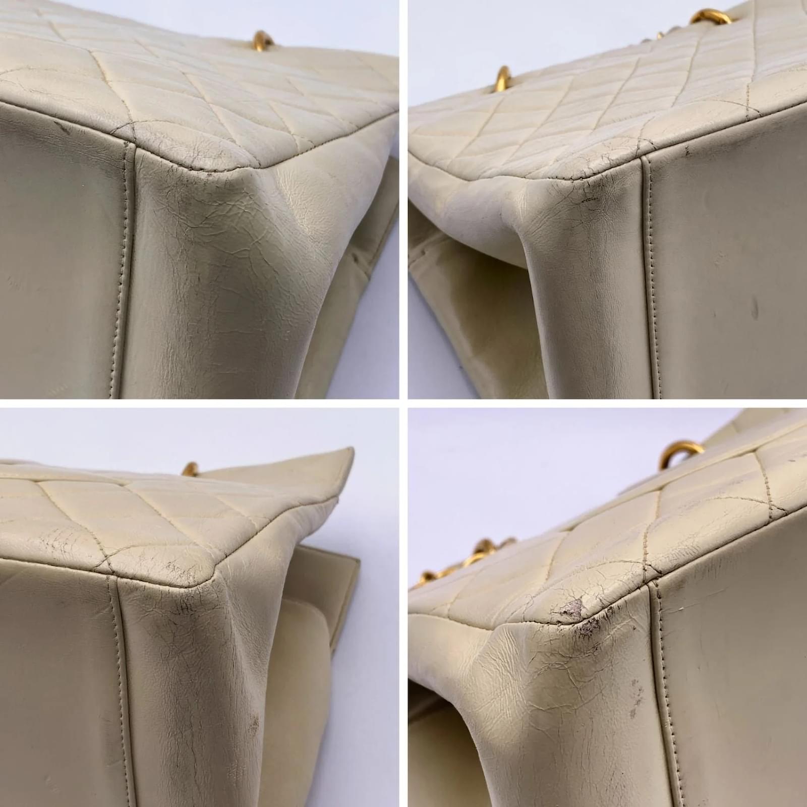 Chanel Tote Bag Vintage Grand Shopping Beige Leather ref.995294 - Joli  Closet