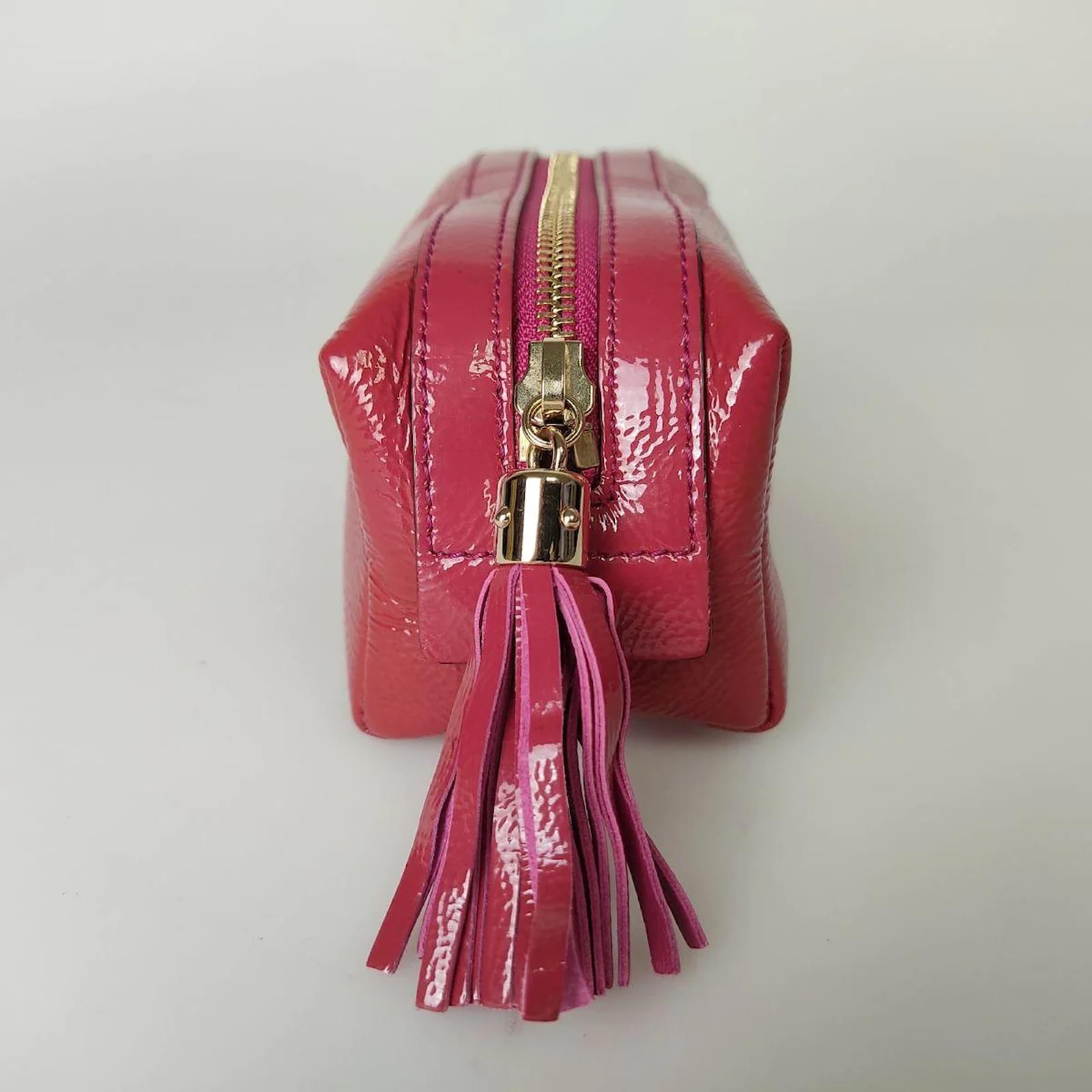 Gucci - Fuchsia Patent Leather Soho Cosmetic Case