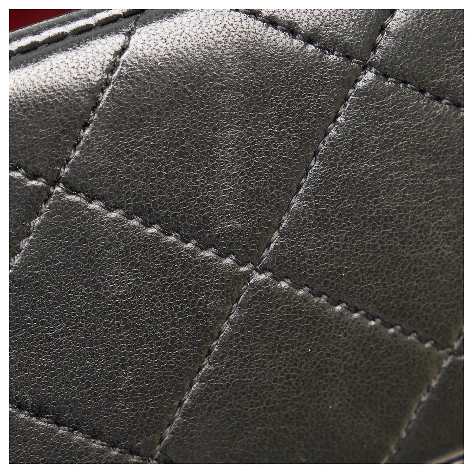 Chanel Black Small Classic Lambskin Double Flap Leather ref.996391 - Joli  Closet