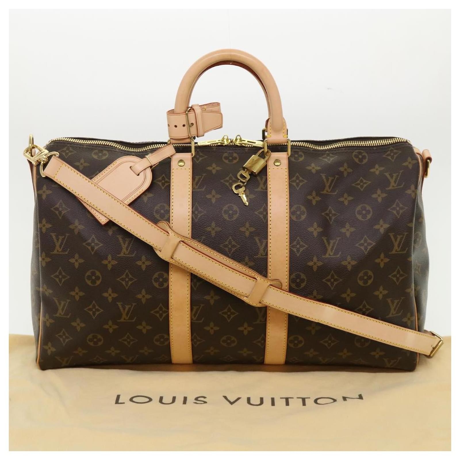 Louis Vuitton LV N48223 Damier Azur Keepall 45 Boston Travel Bag