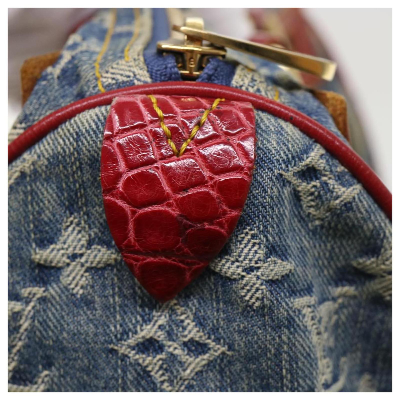 LOUIS VUITTON Monogram Denim Exotic Neo Speedy Hand Bag Blue M95019 auth  47491 ref.996964 - Joli Closet