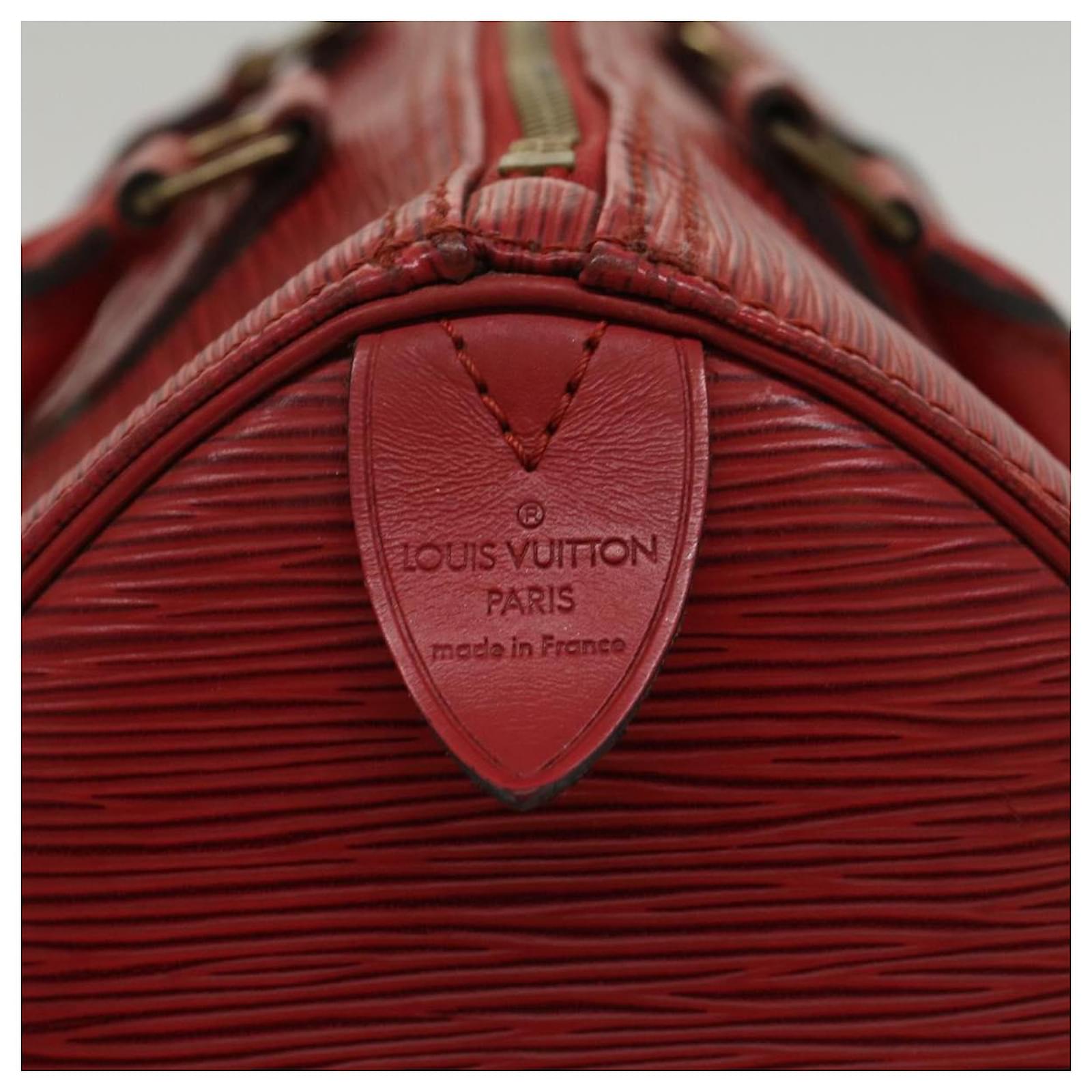 Louis Vuitton Epi Speedy 30 Hand Bag Red M43007 LV Auth 47642 Leather  ref.997020 - Joli Closet