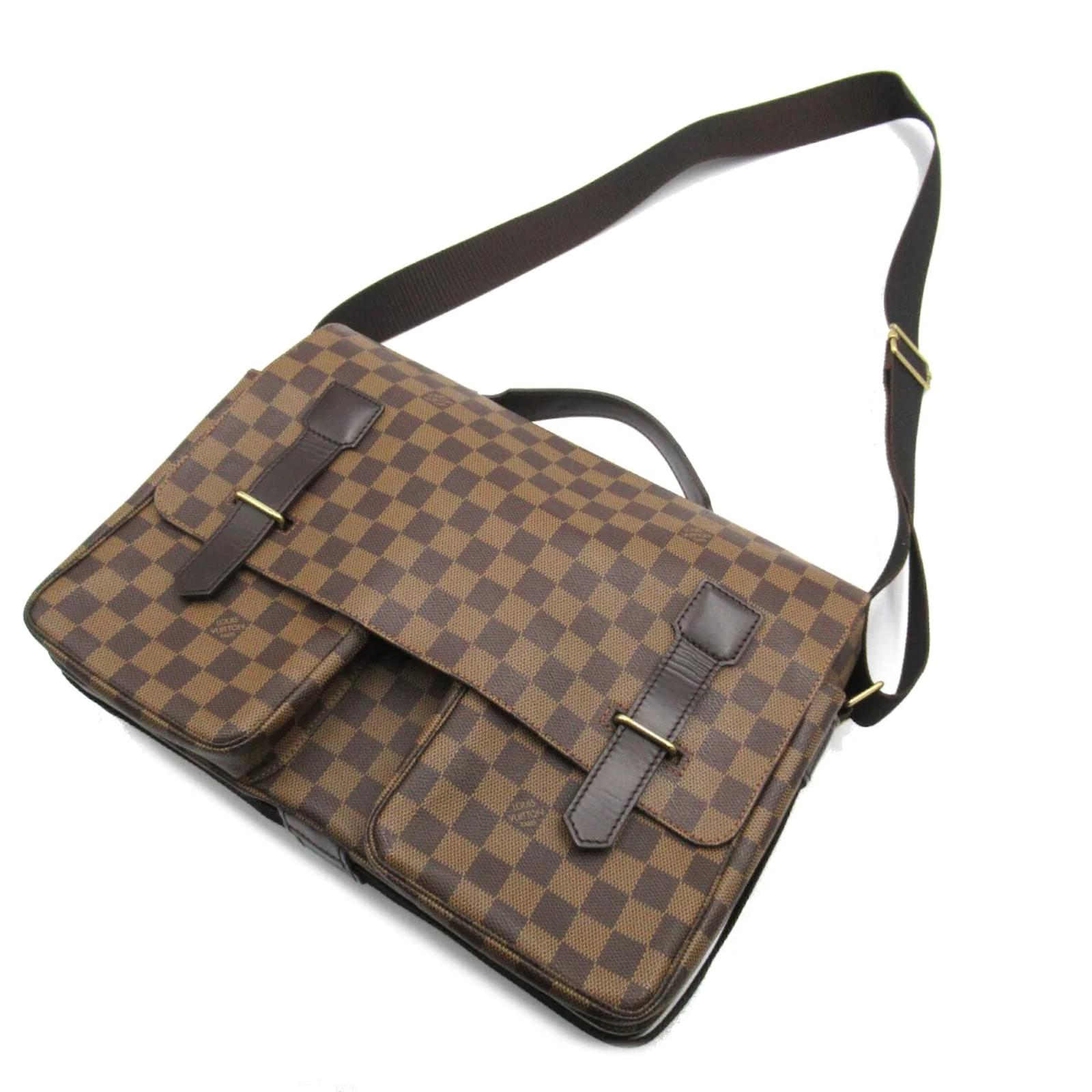 Louis Vuitton damier ebene canvas Broadway Men's bag, Luxury, Bags