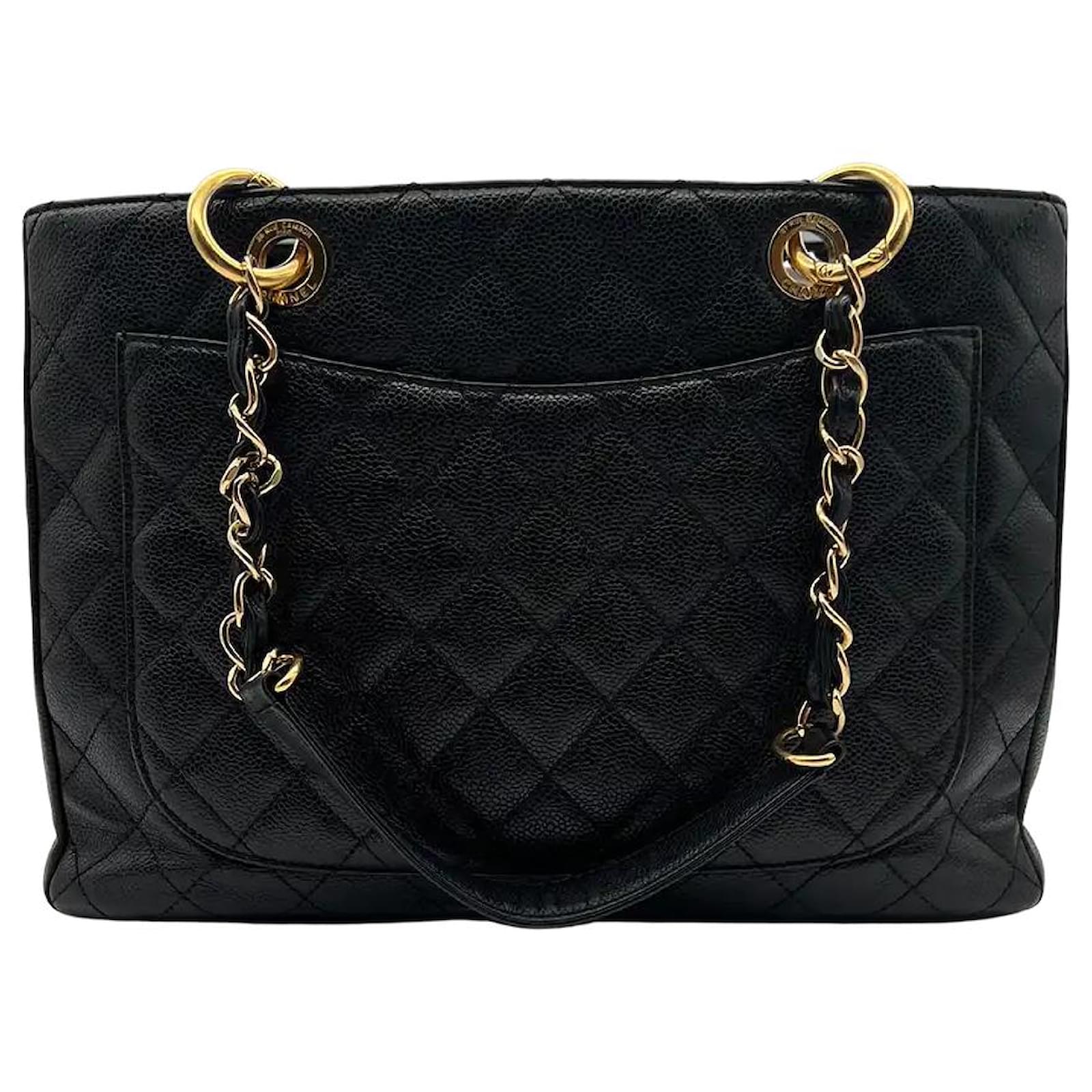 Chanel GST shopping bag caviar leather black / Good ref.997583 - Joli Closet