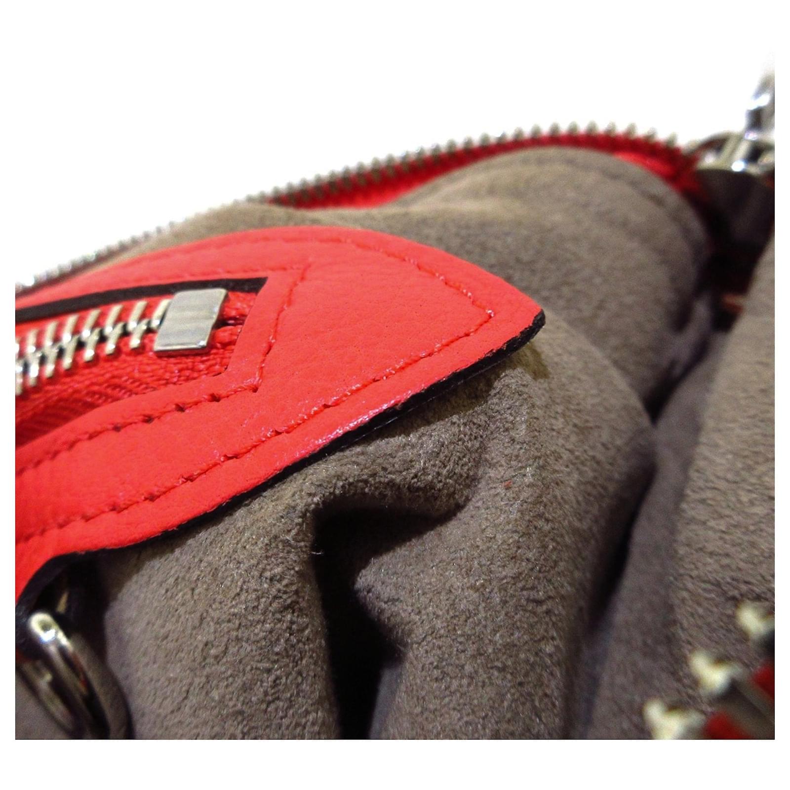 Louis Vuitton Red Monogram Mahina Selene MM Leather Pony-style calfskin  ref.997619 - Joli Closet