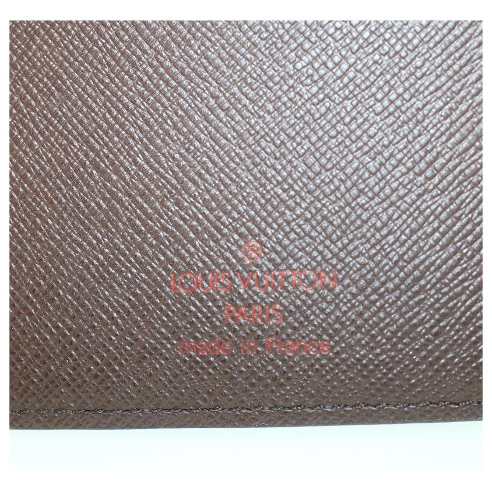 LOUIS VUITTON Damier Ebene Agenda MM Day Planner Cover R20240 LV Auth bs4959