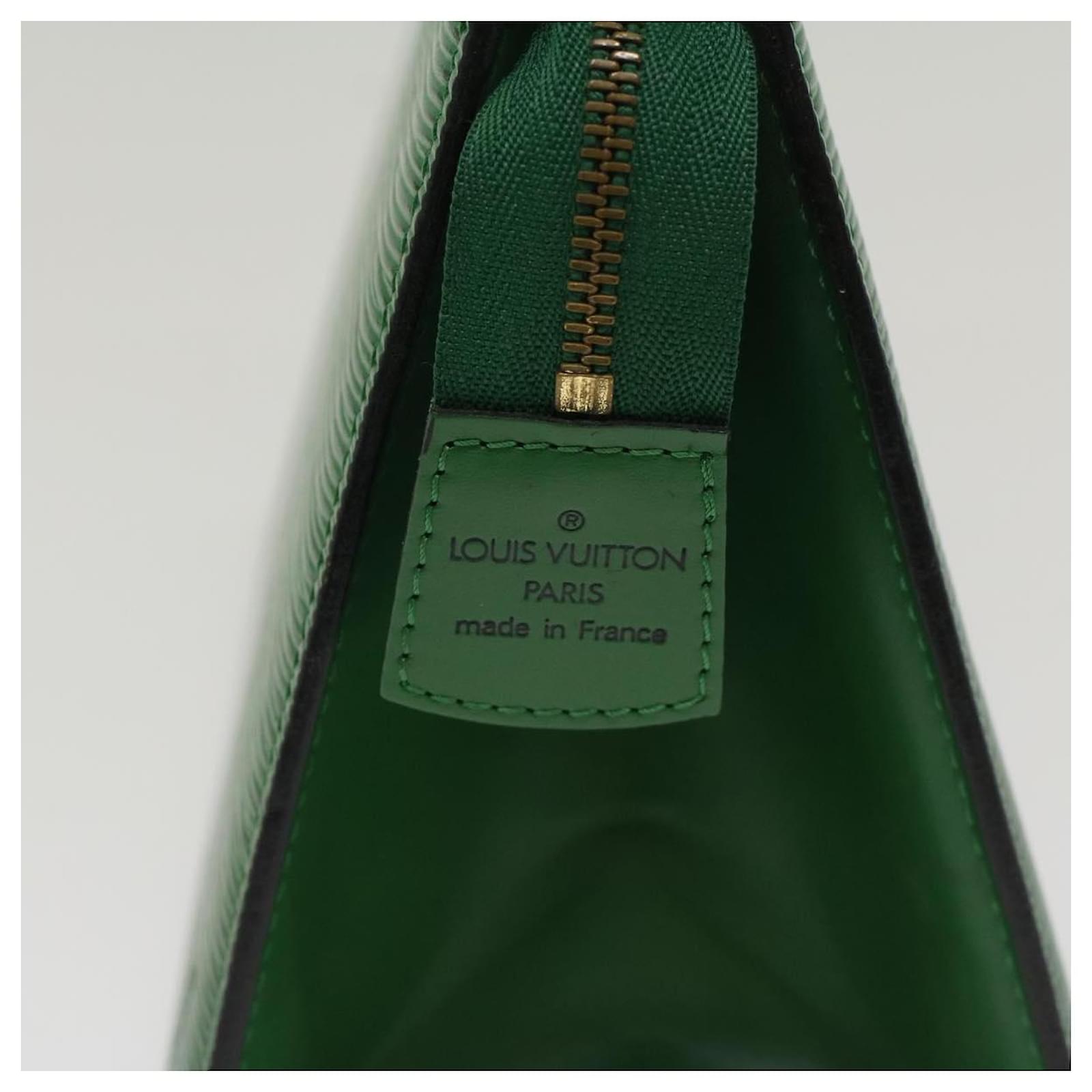 LOUIS VUITTON Epi Trousse Crete Pouch Green M48404 LV Auth 47832 Leather  ref.999345 - Joli Closet