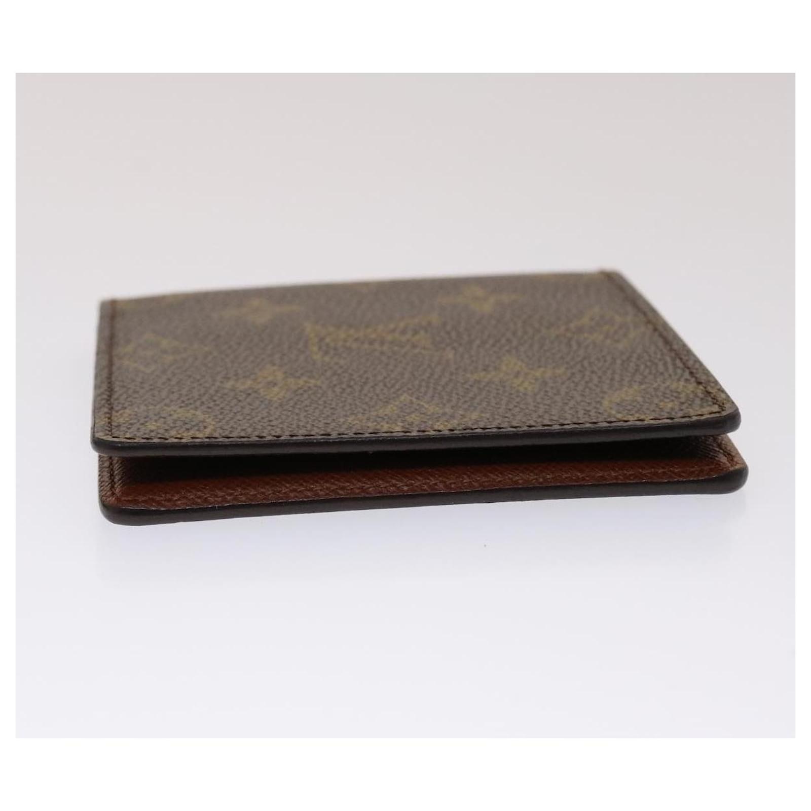 LOUIS VUITTON Monogram Canvas Bifold Card Case ID Pass Case Card