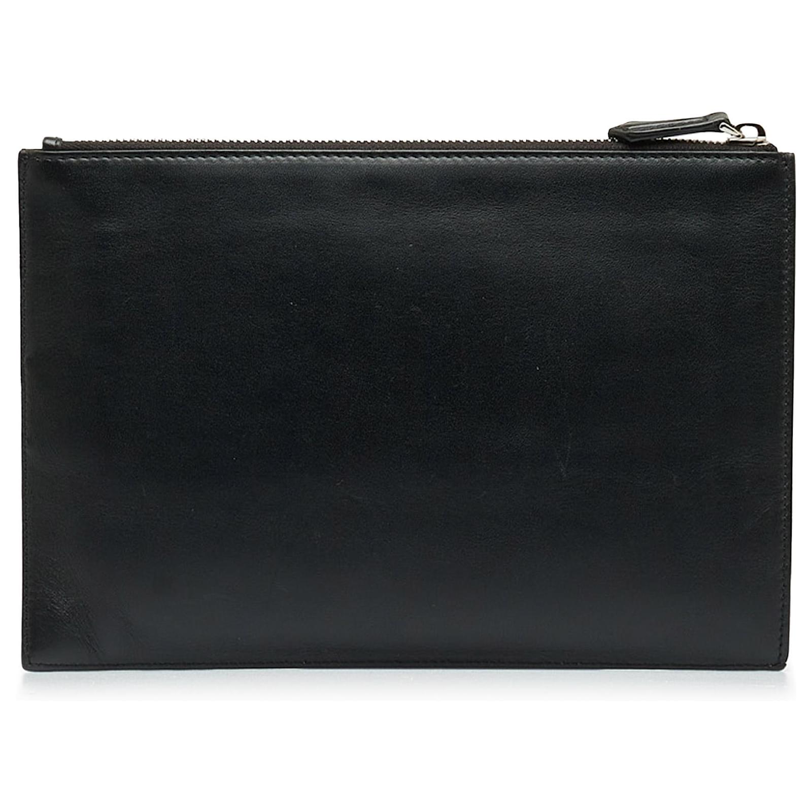 Fendi Ff Envelope Clutch Bag in Black