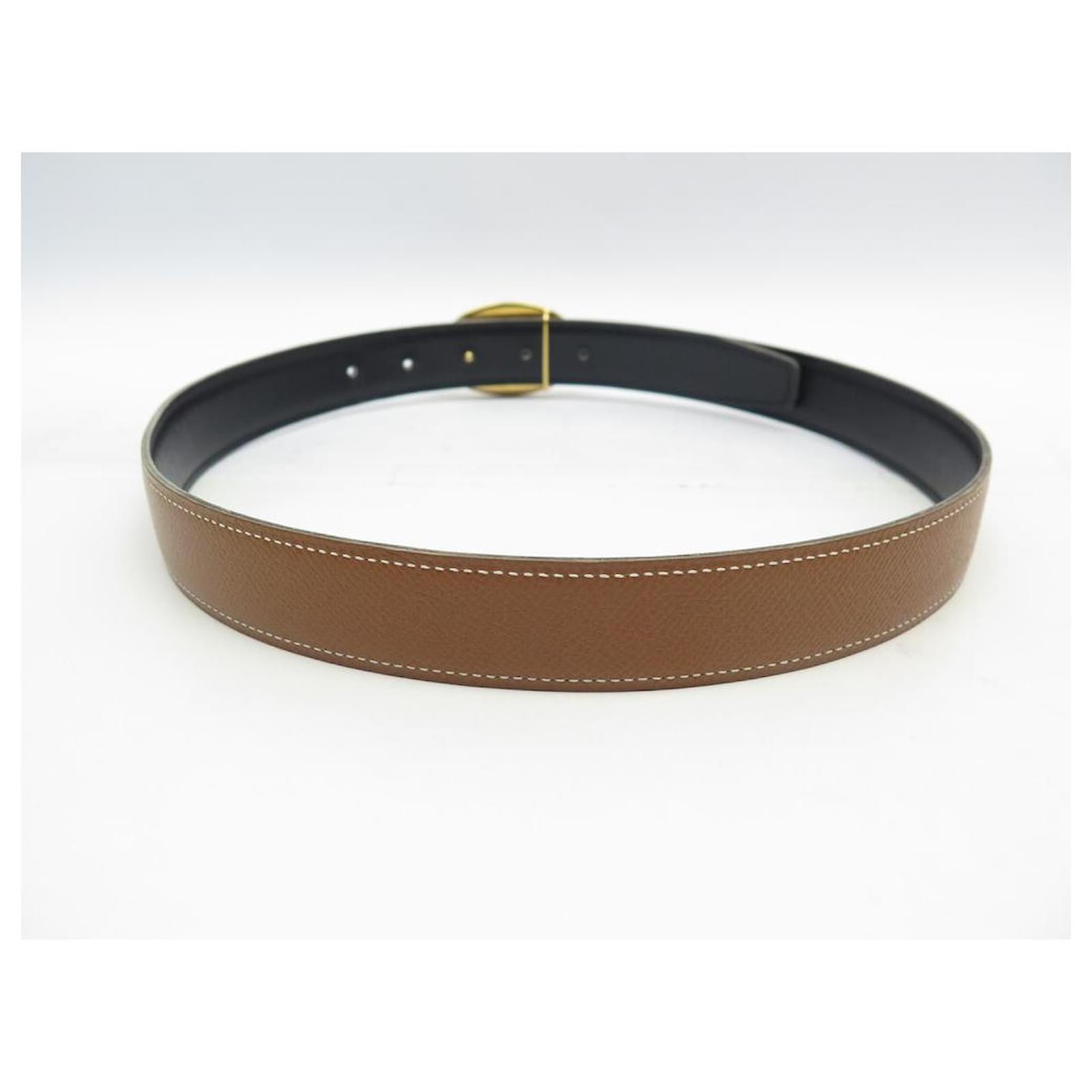 Reversible leather strap 38 mm