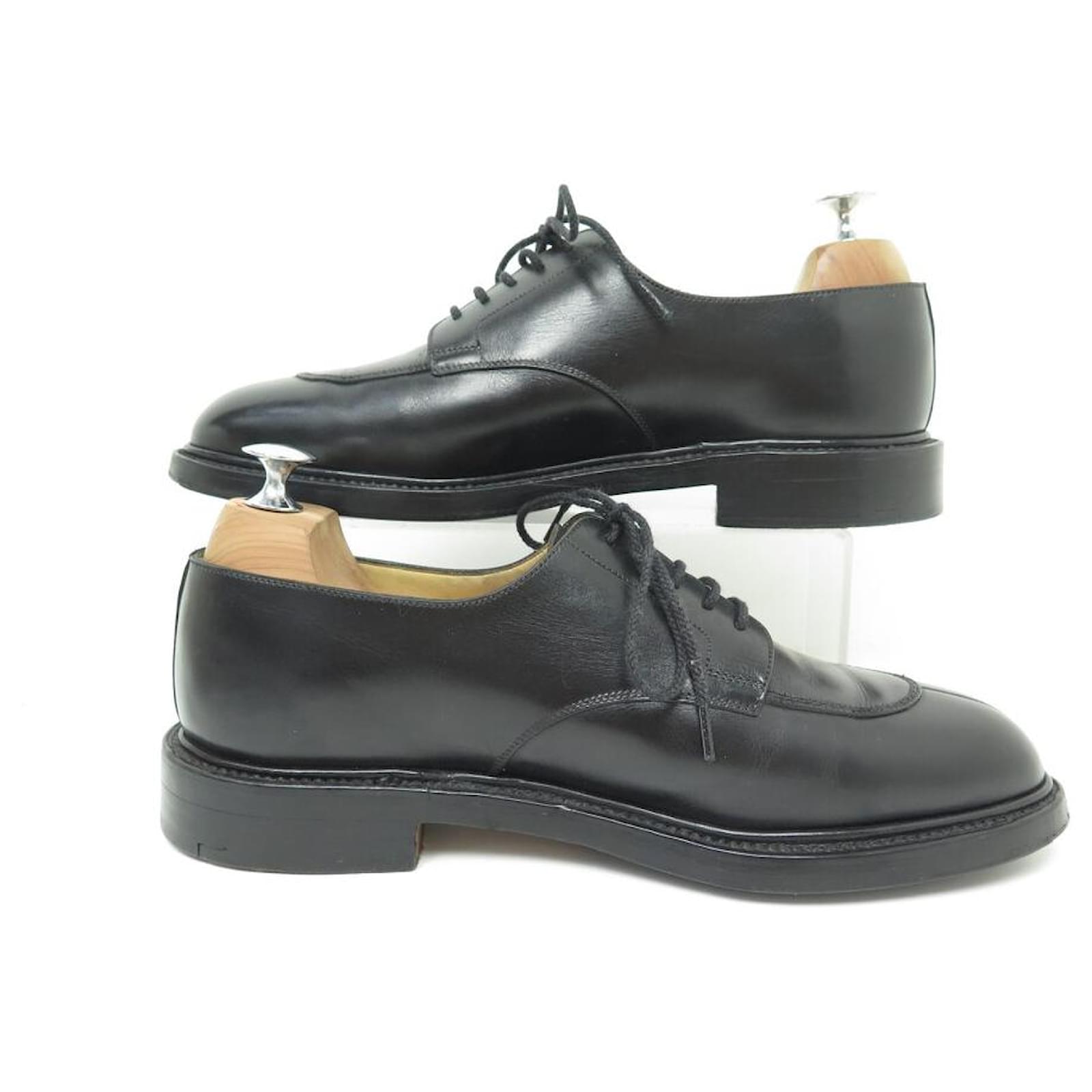 JM WESTON SHOES 598 lined SOLE HALF BREAST DERBY 8D 42 black
