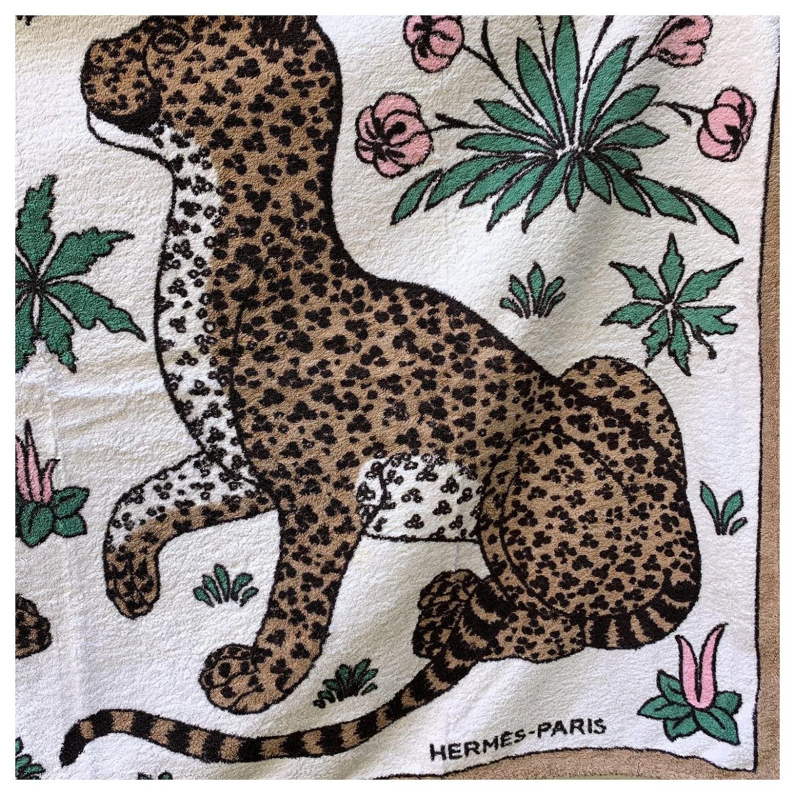 Hermes leopard online towel