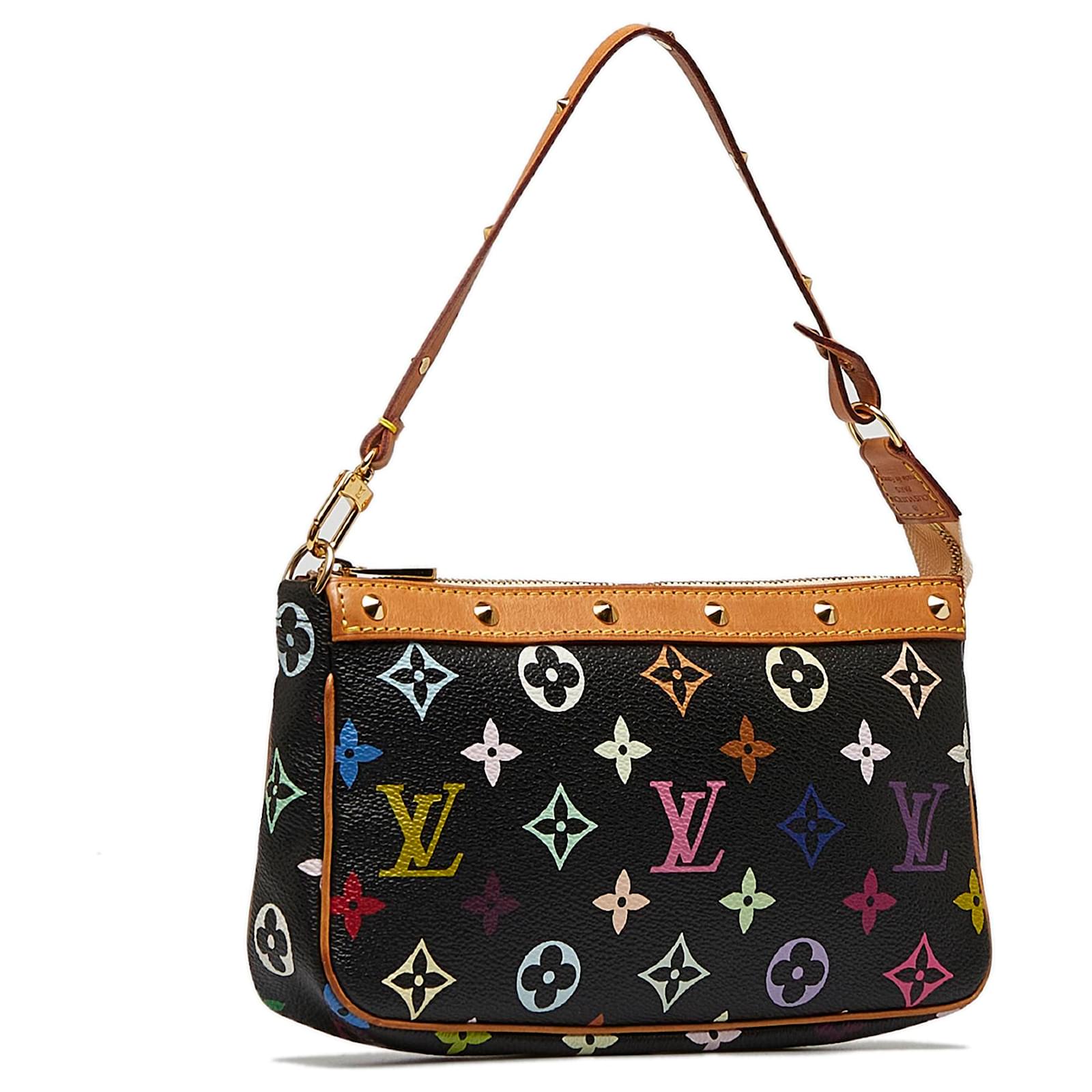 Louis Vuitton, Bags, Louis Vuitton Rare White Monogram Multicolor  Pochette Accessoires Bag